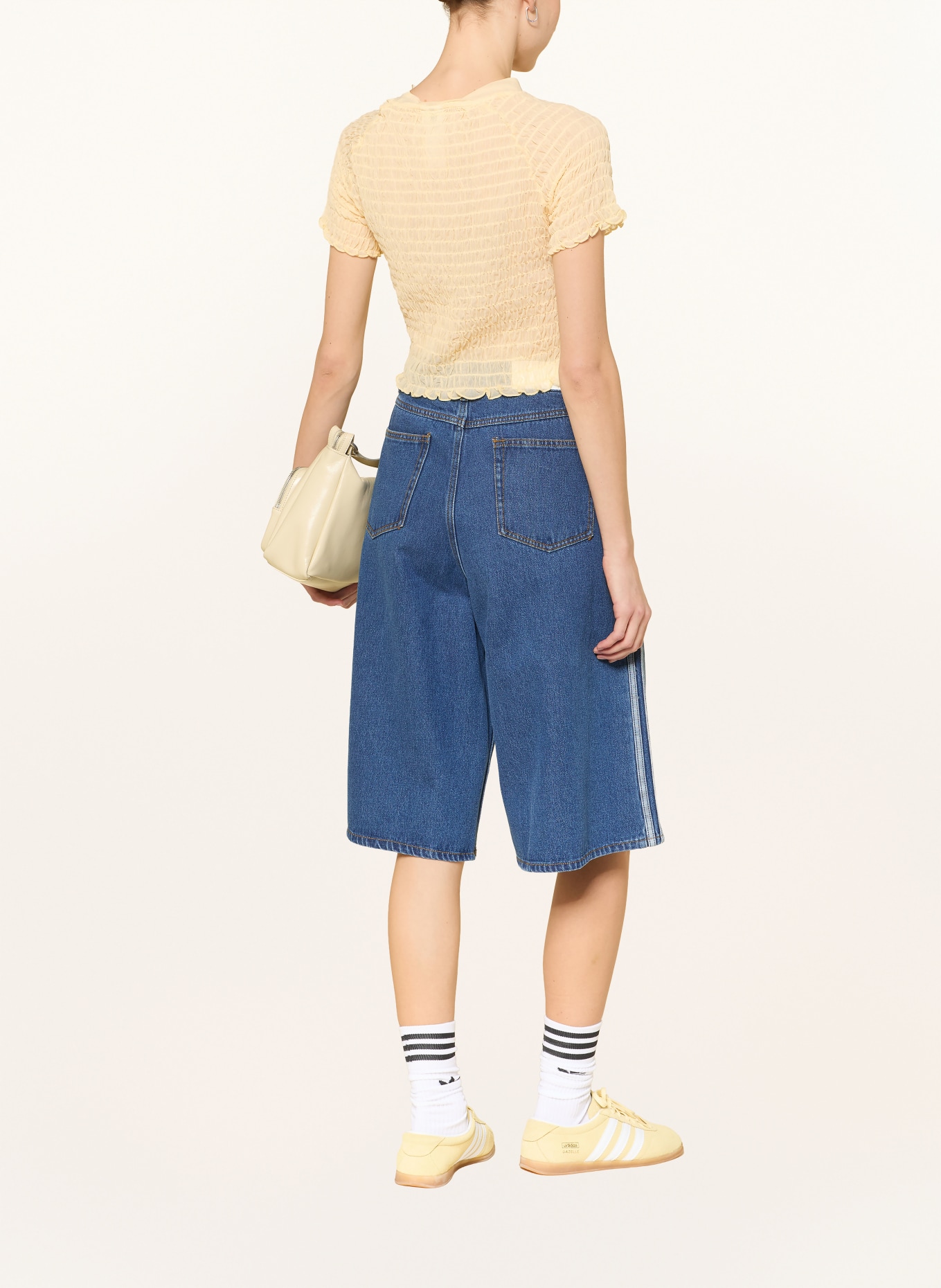 adidas Originals FIREBIRD JORT denim Bermuda shorts: MEDVIN