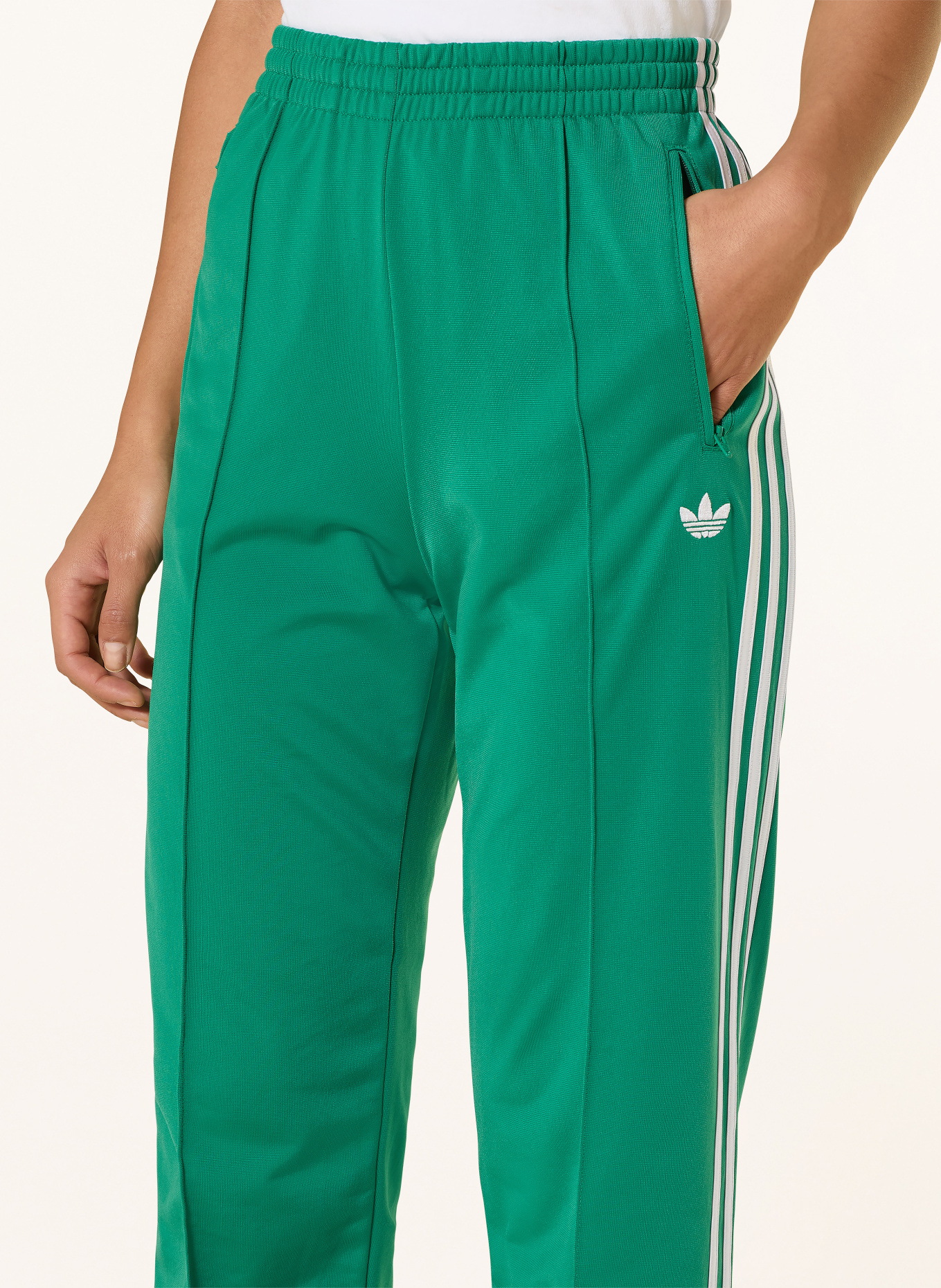 adidas Originals FIREBIRD track pants: GREEN / WHITE