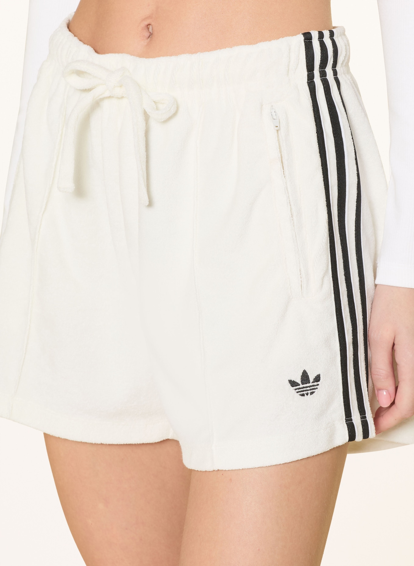 adidas Originals Frotteeshorts TERRY TOWEL FIREBIRD: CREME / SCHWARZ