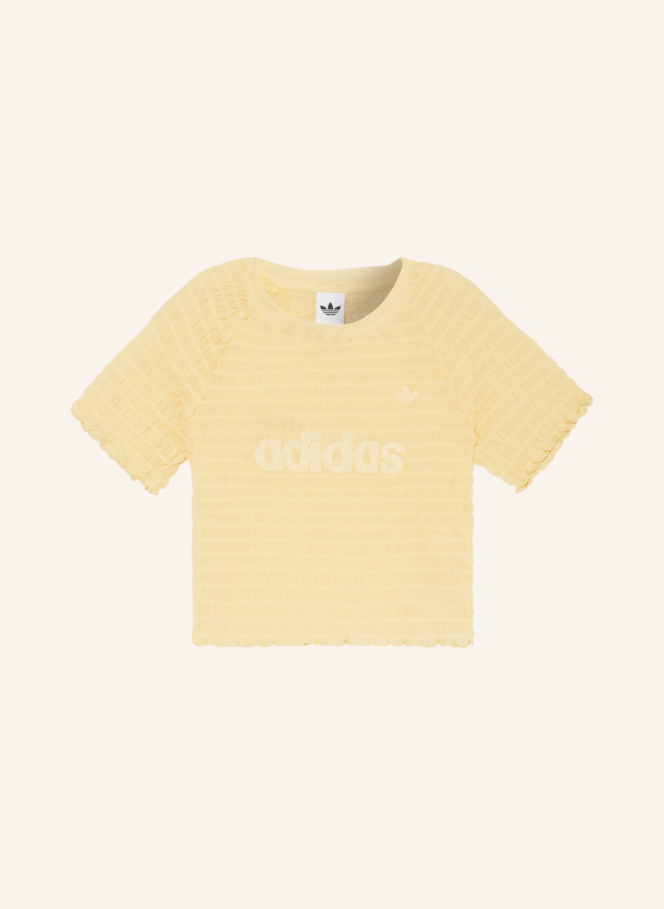 adidas Originals Tričko z meshové tkaniny: ŽLUTÁ