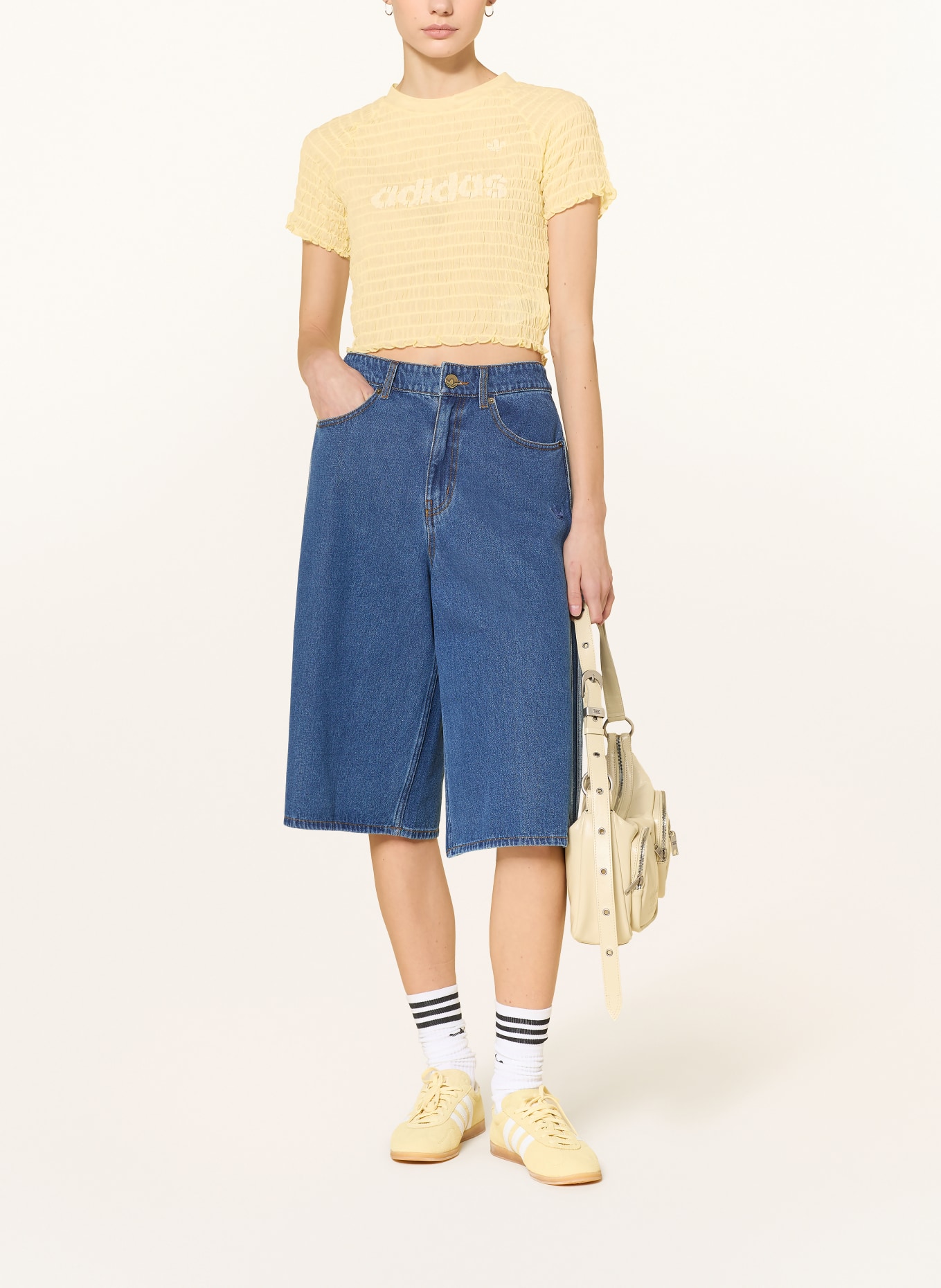 adidas Originals Tričko z meshové tkaniny: ŽLUTÁ