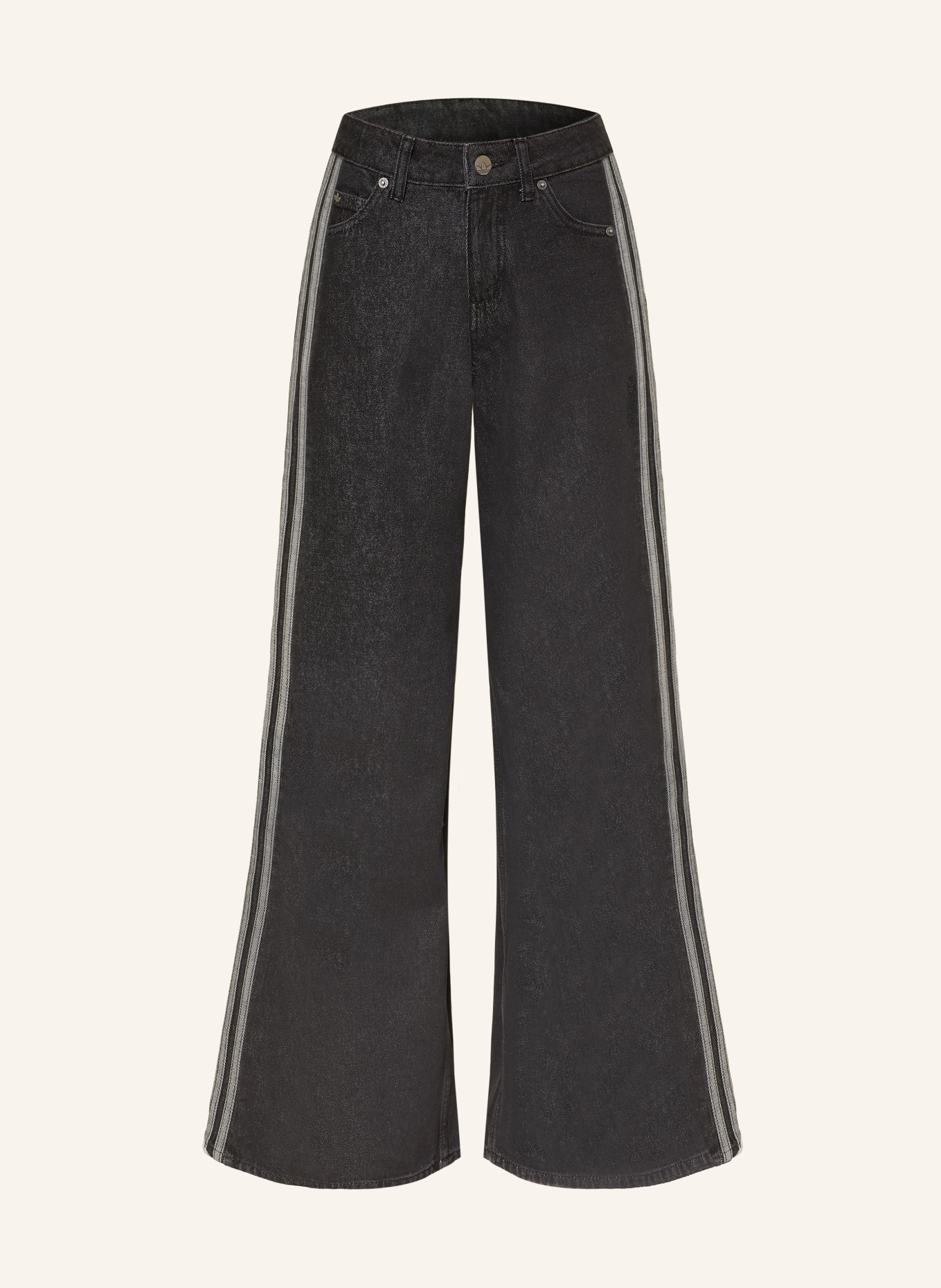 adidas Originals Wide Leg Jeans FIREBIRD mit Galonstreifen: TRUBLC