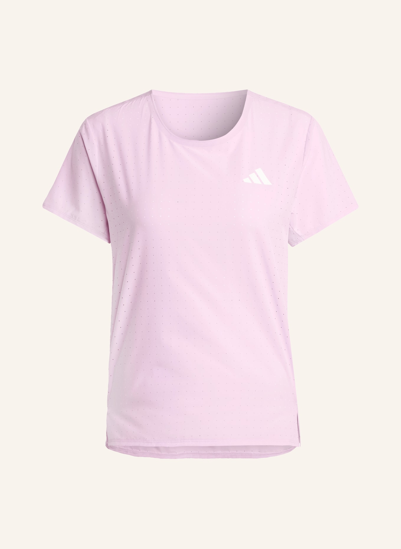 adidas Běžecké tričko ADIZERO: RŮŽOVÁ
