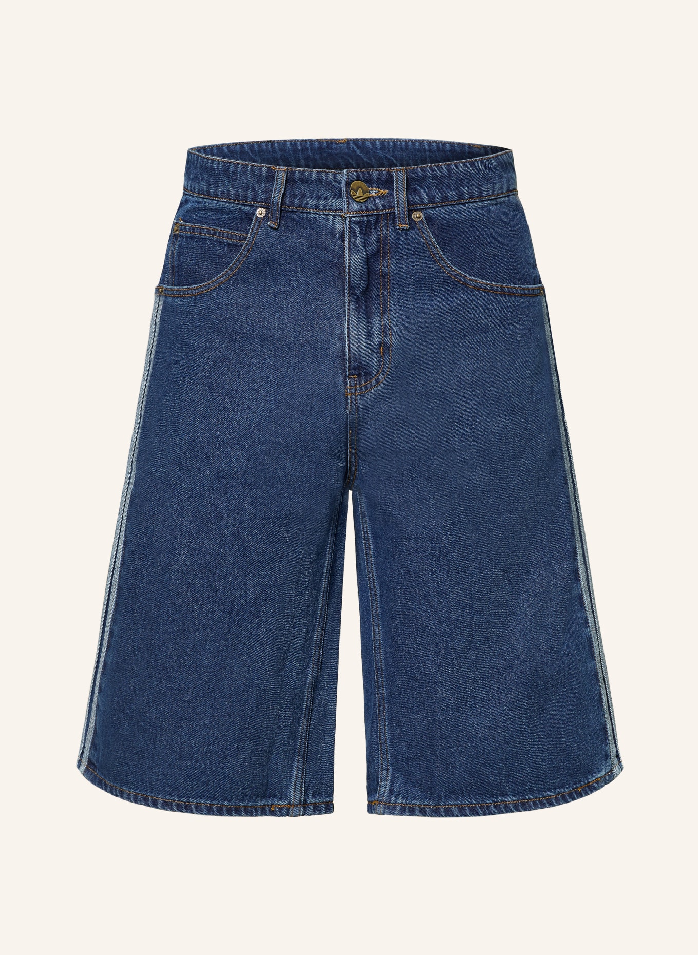 adidas Originals FIREBIRD ADICOLOR denim shorts with braid trim: MEDVIN