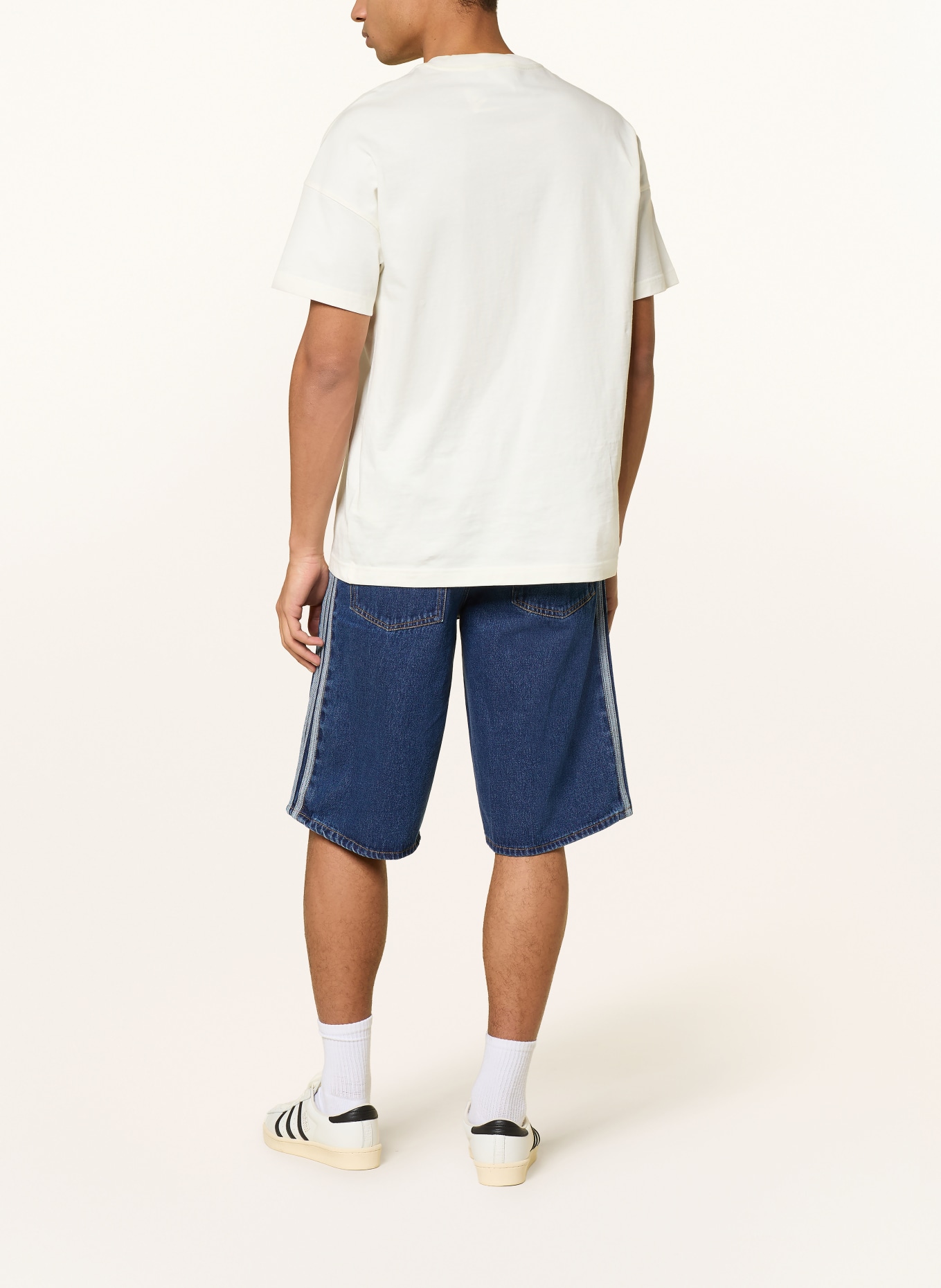 adidas Originals FIREBIRD ADICOLOR denim shorts with braid trim: MEDVIN