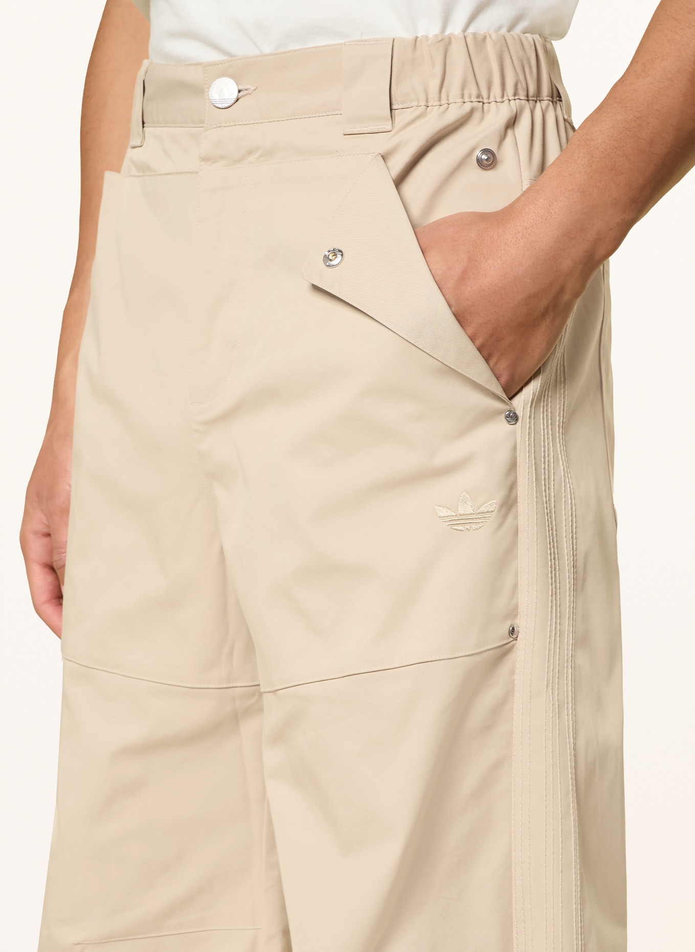 adidas Originals Spodnie PREMIUM ESSENTIALS Loose Fit: BEŻOWY