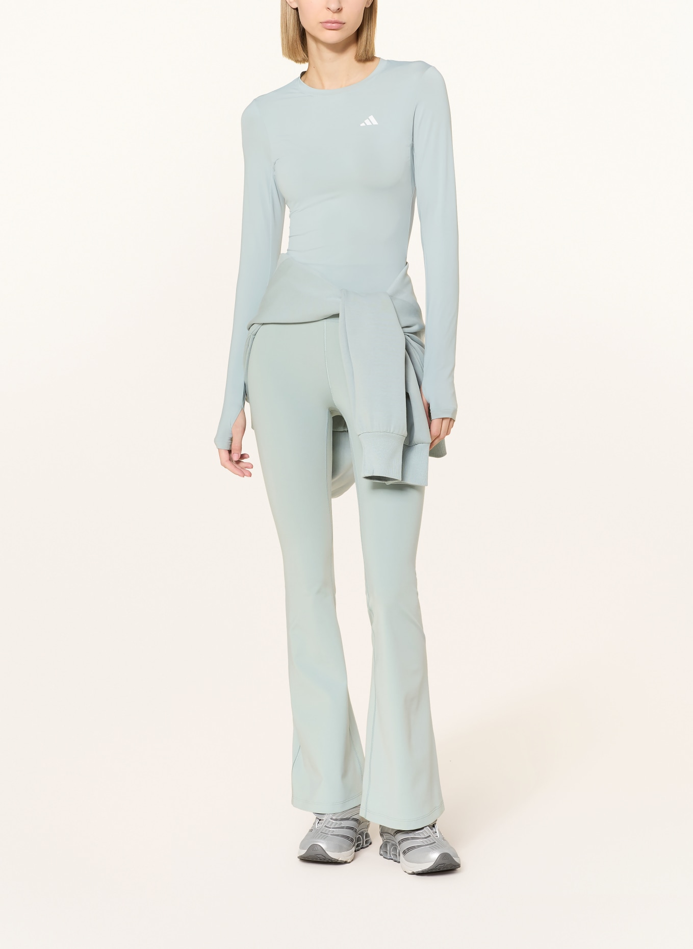 adidas Longsleeve POWER ESSENTIALS: TÜRKIS