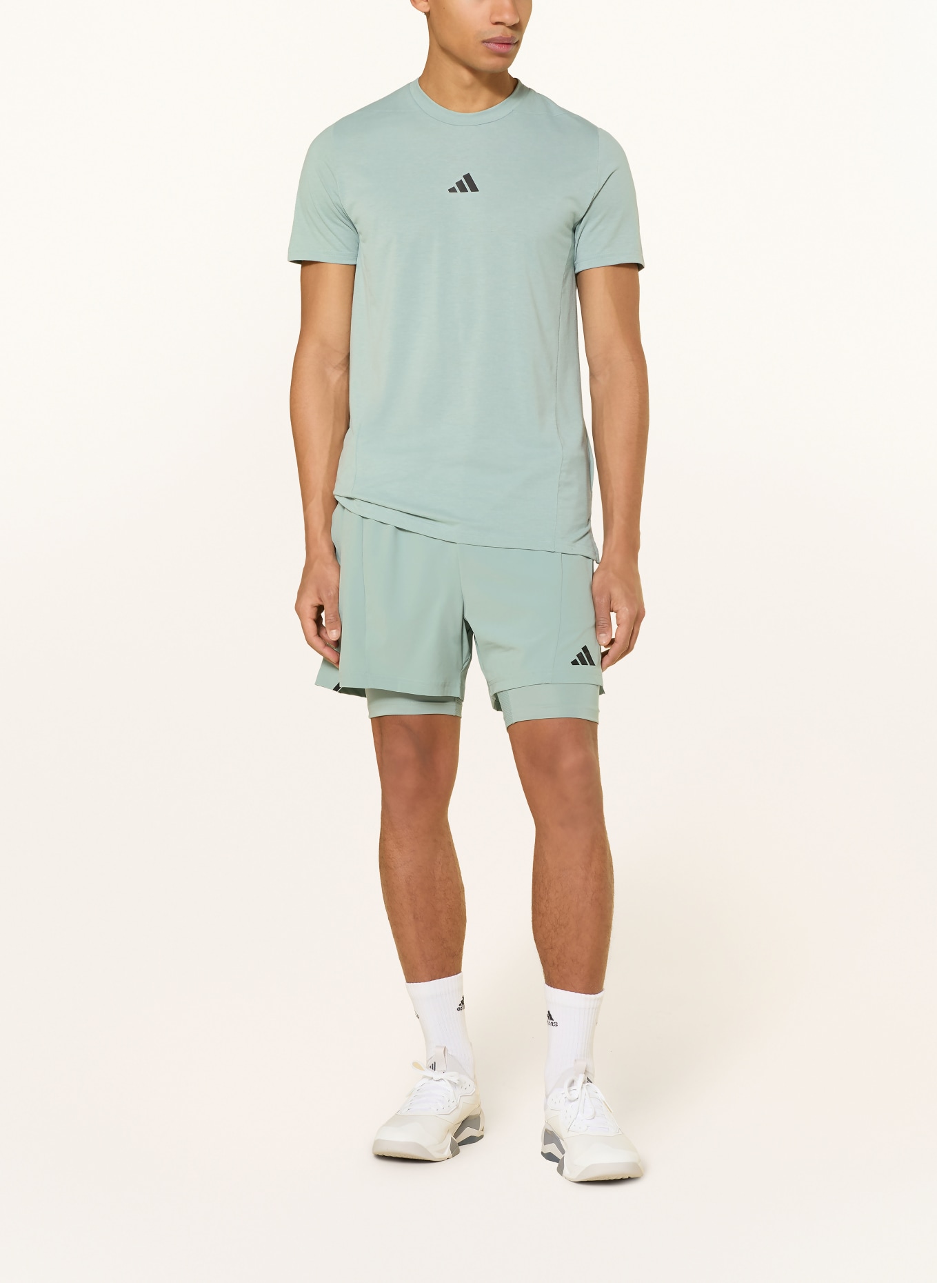 adidas 2-in-1-Trainingsshorts D4T: MINT