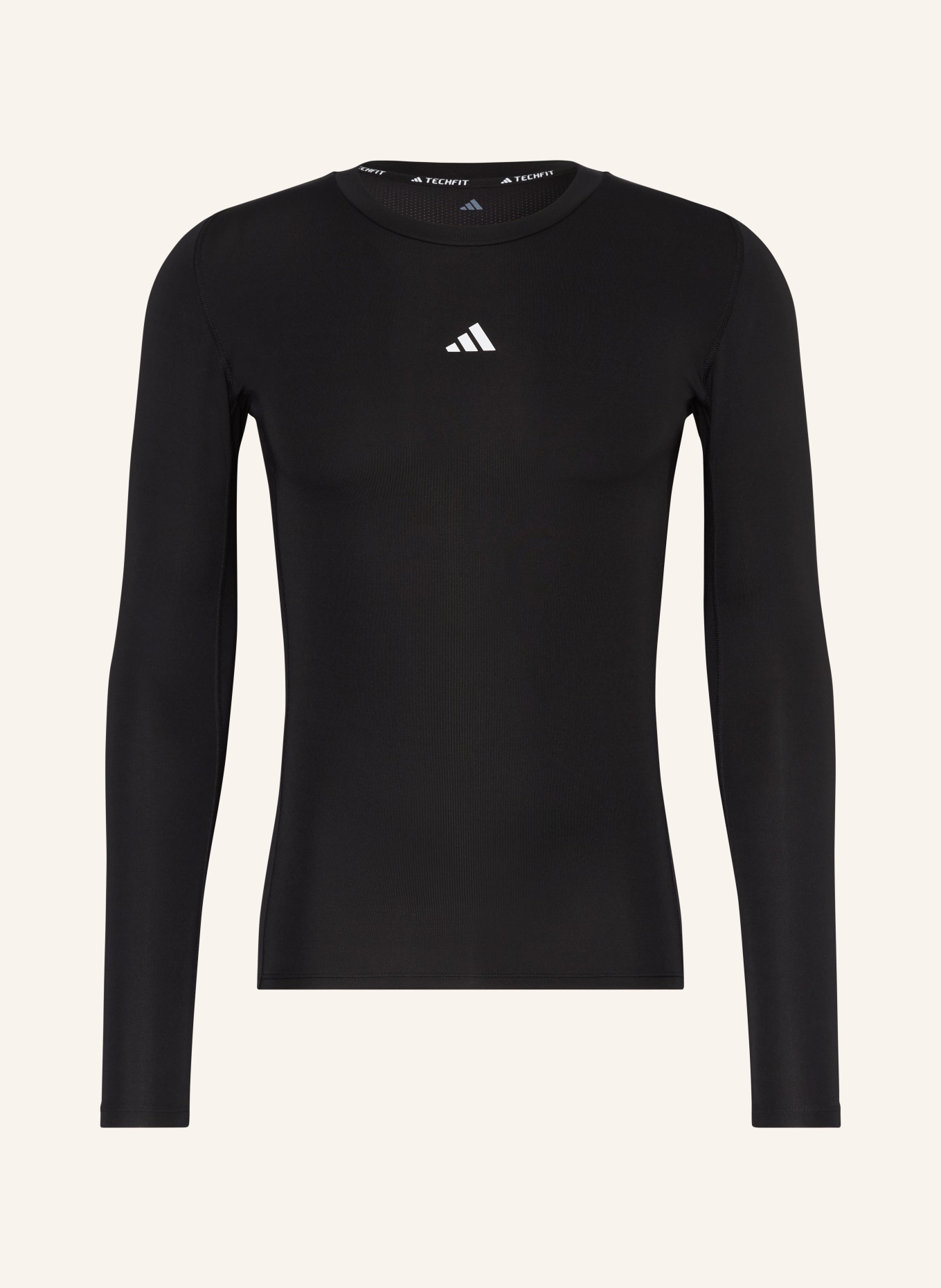 adidas Longsleeve TECHFIT COMPRESSION TRAINING: SCHWARZ