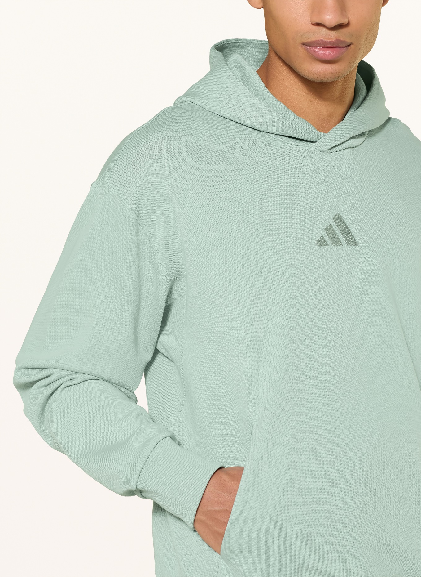 adidas Bluza z kapturem ALL SZN: SZARONIEBIESKI
