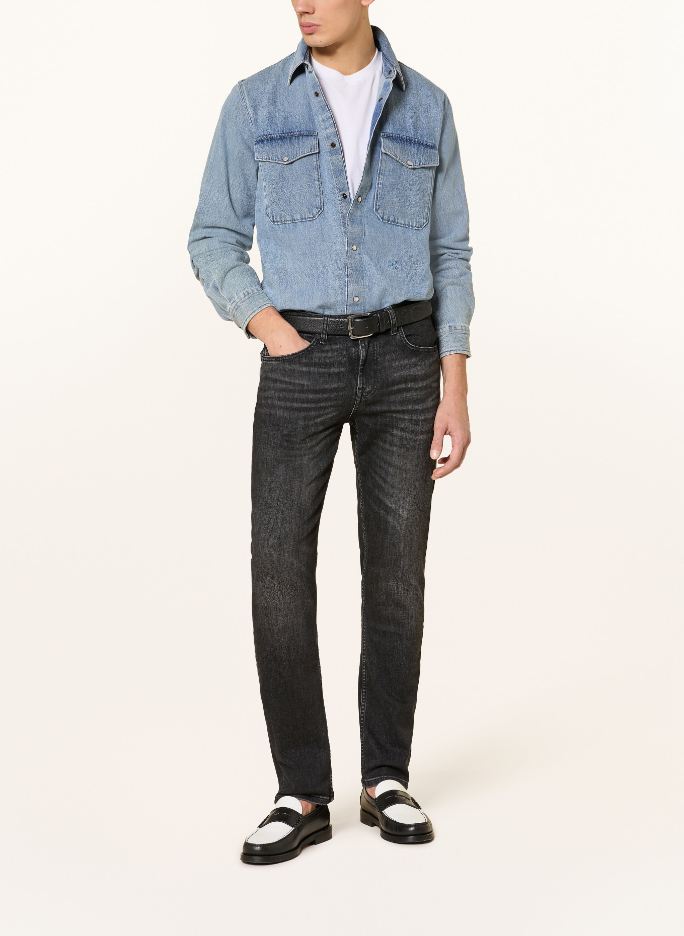 7 for all mankind Džíny SLIMMY STARRY Slim Fit: 1VY Black