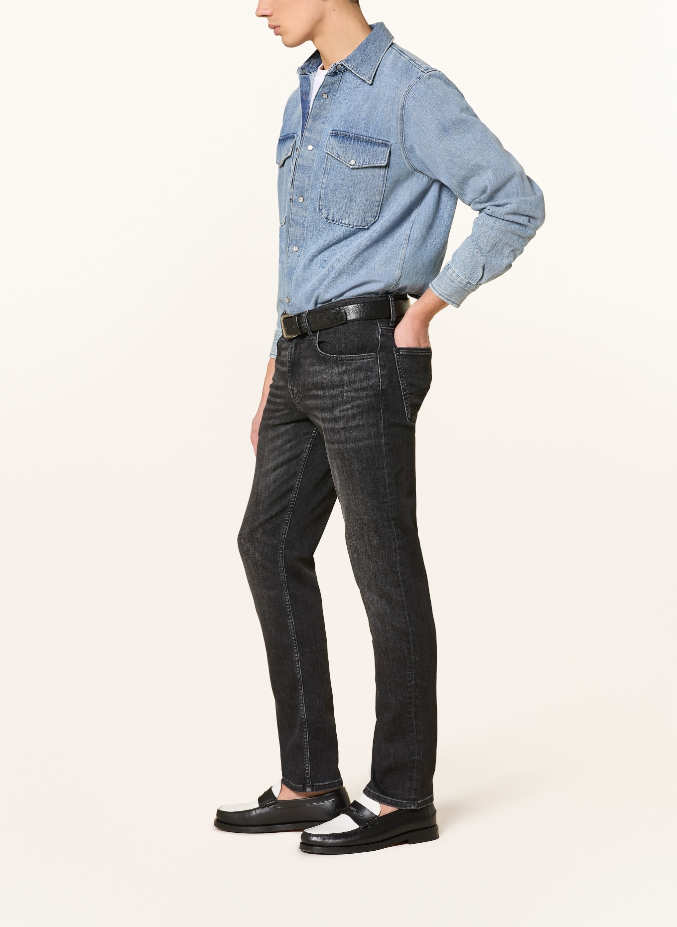7 for all mankind Džíny SLIMMY STARRY Slim Fit: 1VY Black