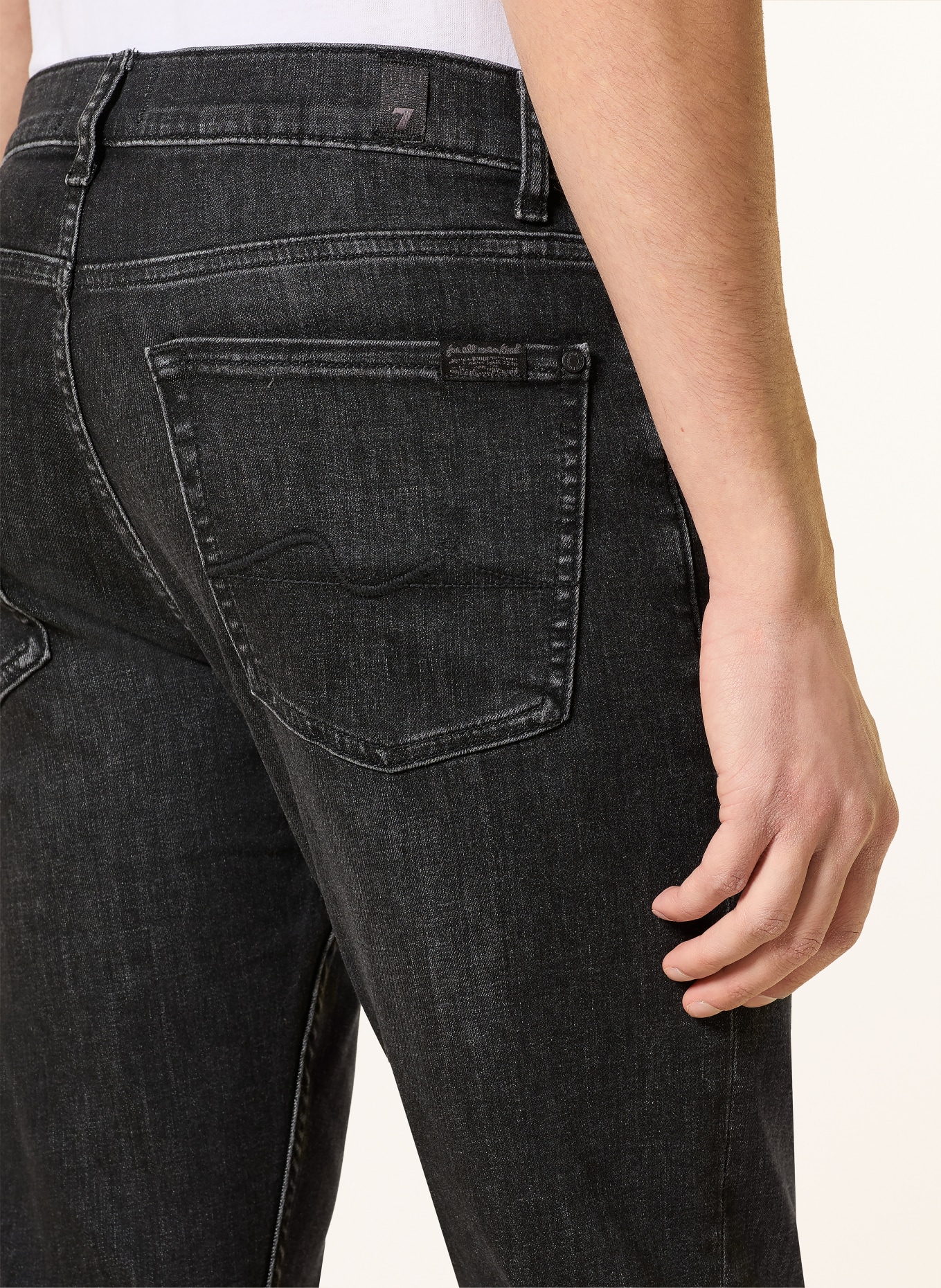 7 for all mankind Džíny SLIMMY STARRY Slim Fit: 1VY Black