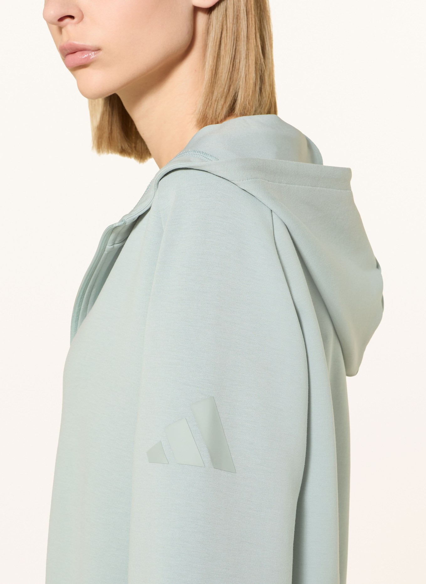 adidas Sweatjacke SOFT LUX: TÜRKIS