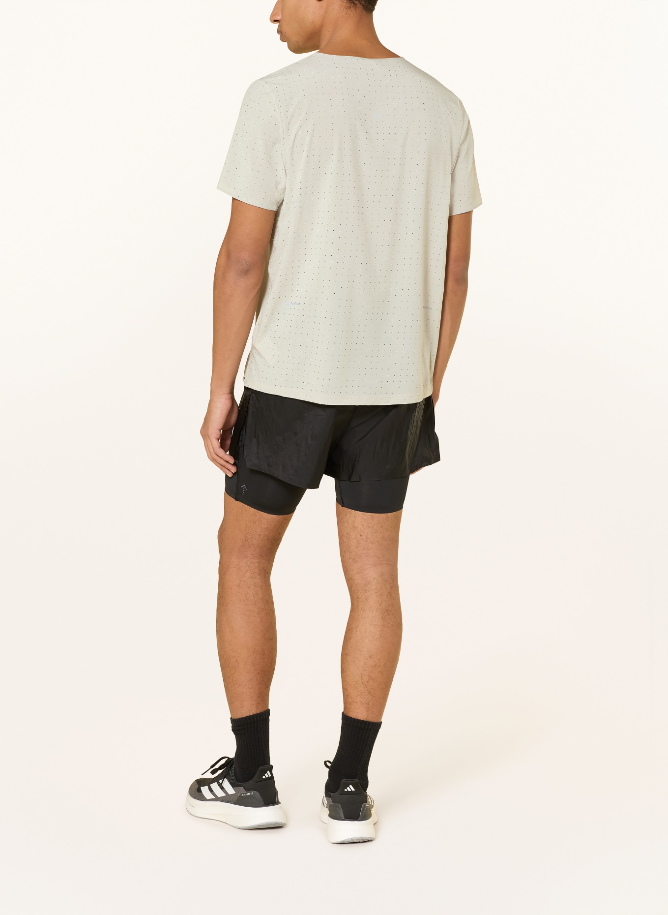 adidas Laufshirt ADI365 HERMANOS KOUMORI: BEIGE / GRAU