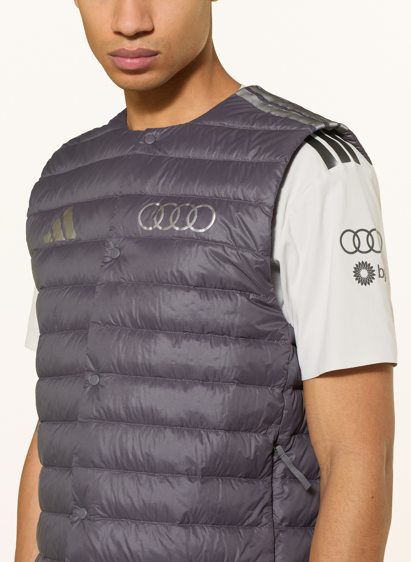 adidas Steppweste AUDI FORMULA ONE TEAM ENGINEERS & MARKETING: DUNKELGRAU