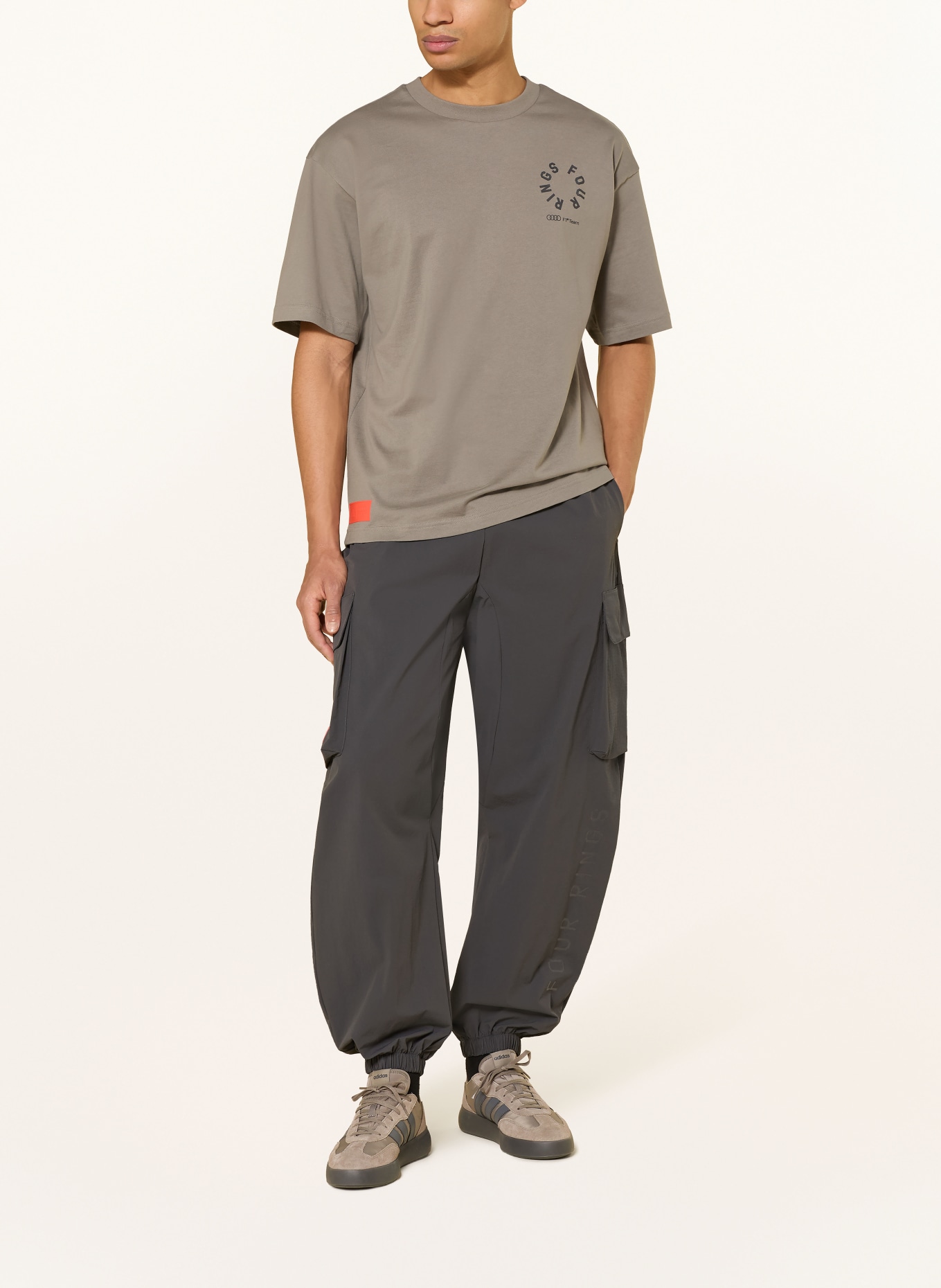 adidas T-Shirt AUDI FORMULA ONE TEAM ELEVATED GRAPHIC II: KHAKI