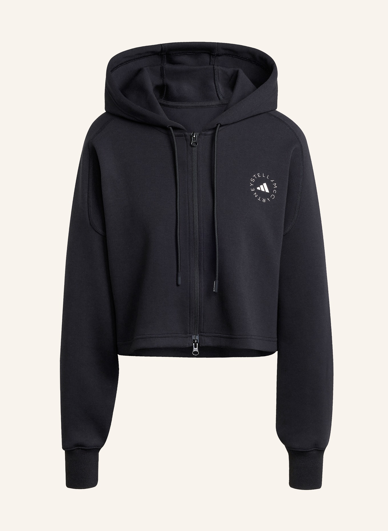 adidas by Stella McCartney Sweatshirt jacket ADIDAS BY STELLA MCCARTNEY SPORTSWEAR: BLACK