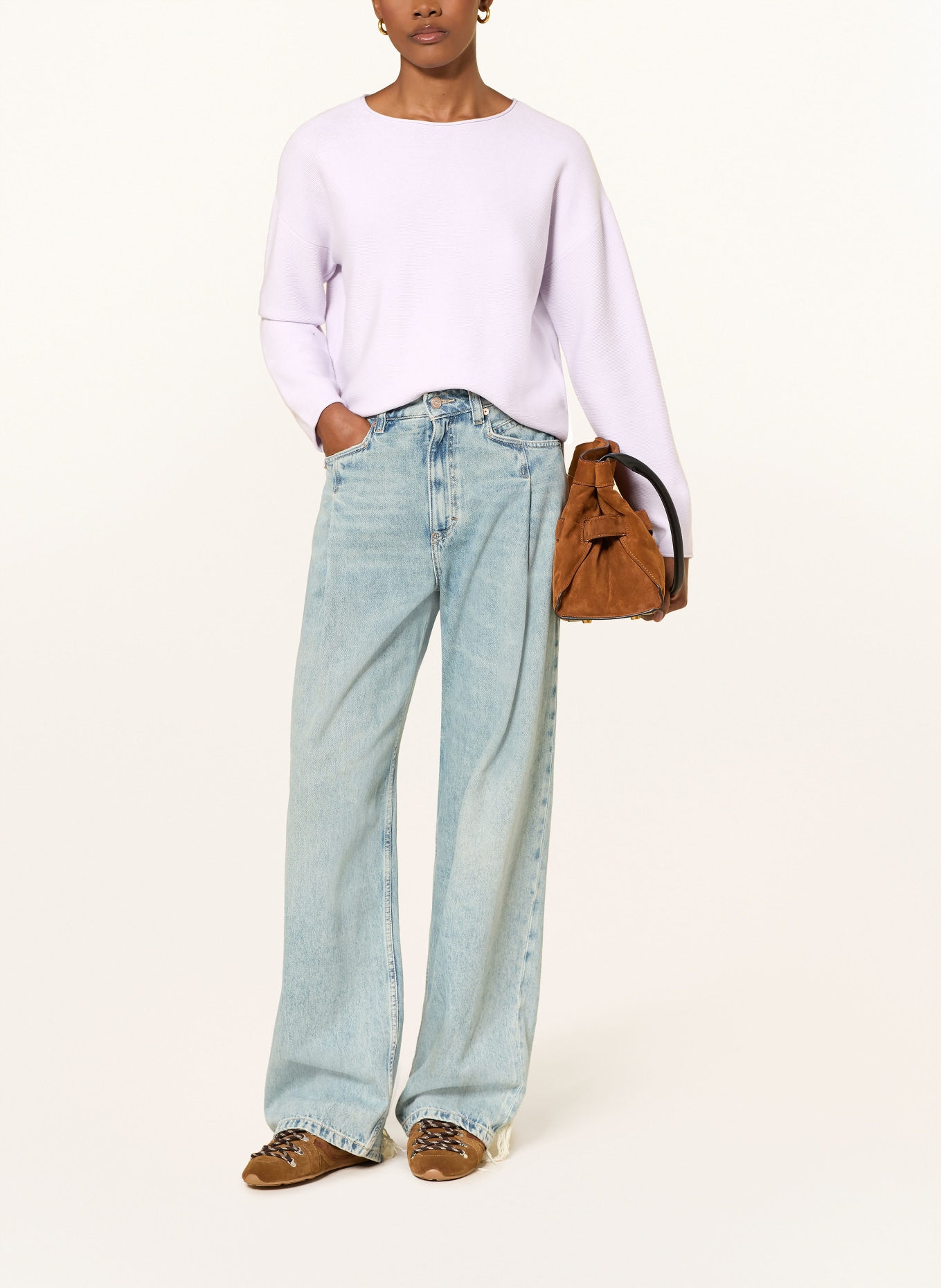 BOSS FOUET sweater: LIGHT PURPLE