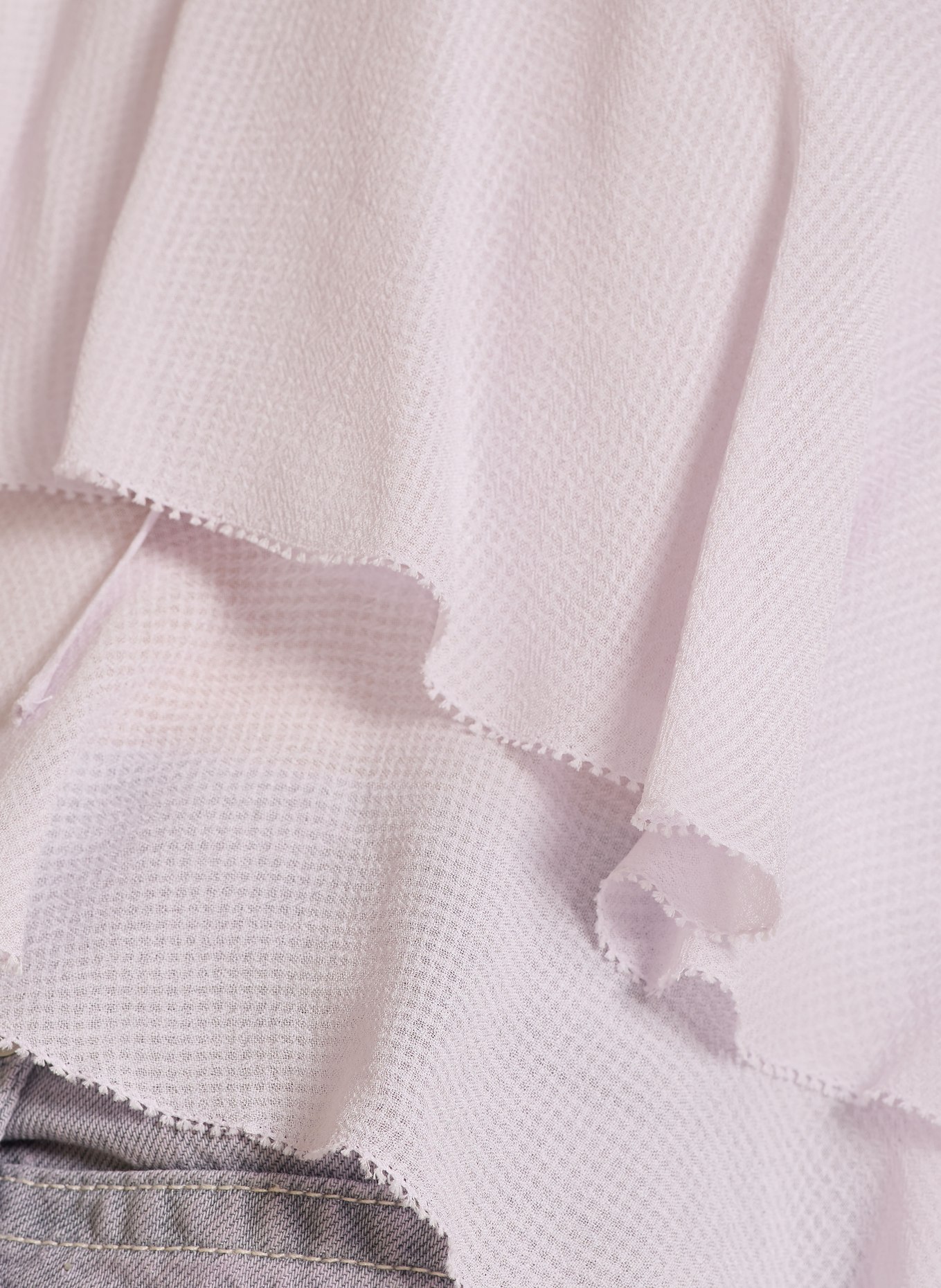 BOSS Blůza BLEJA s volány: SVĚTLE FIALOVÁ