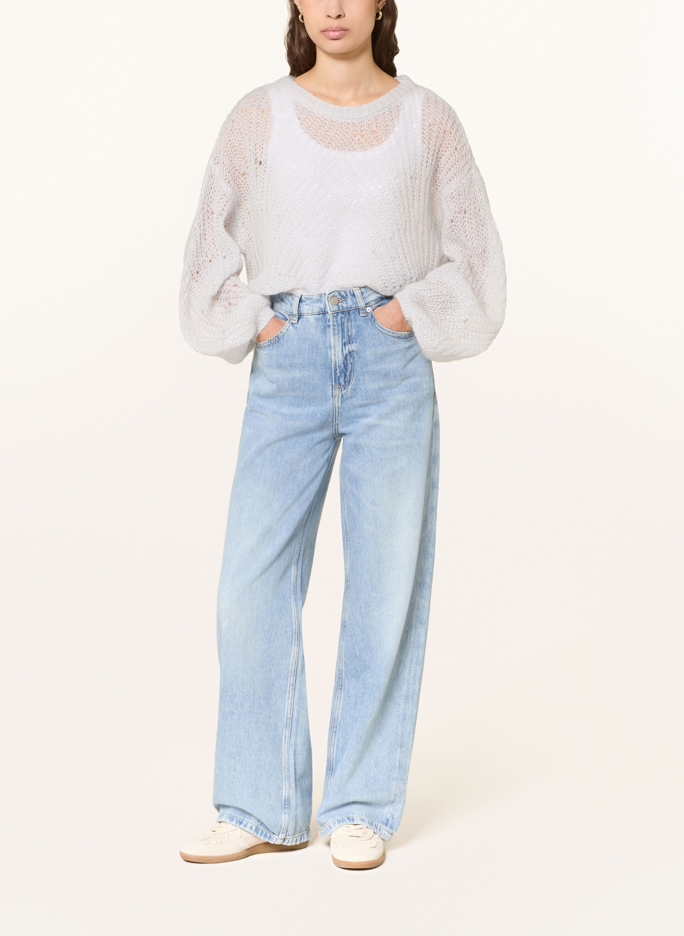 BOSS Svetr FERIGNON: TMAVĚ MODRÁ