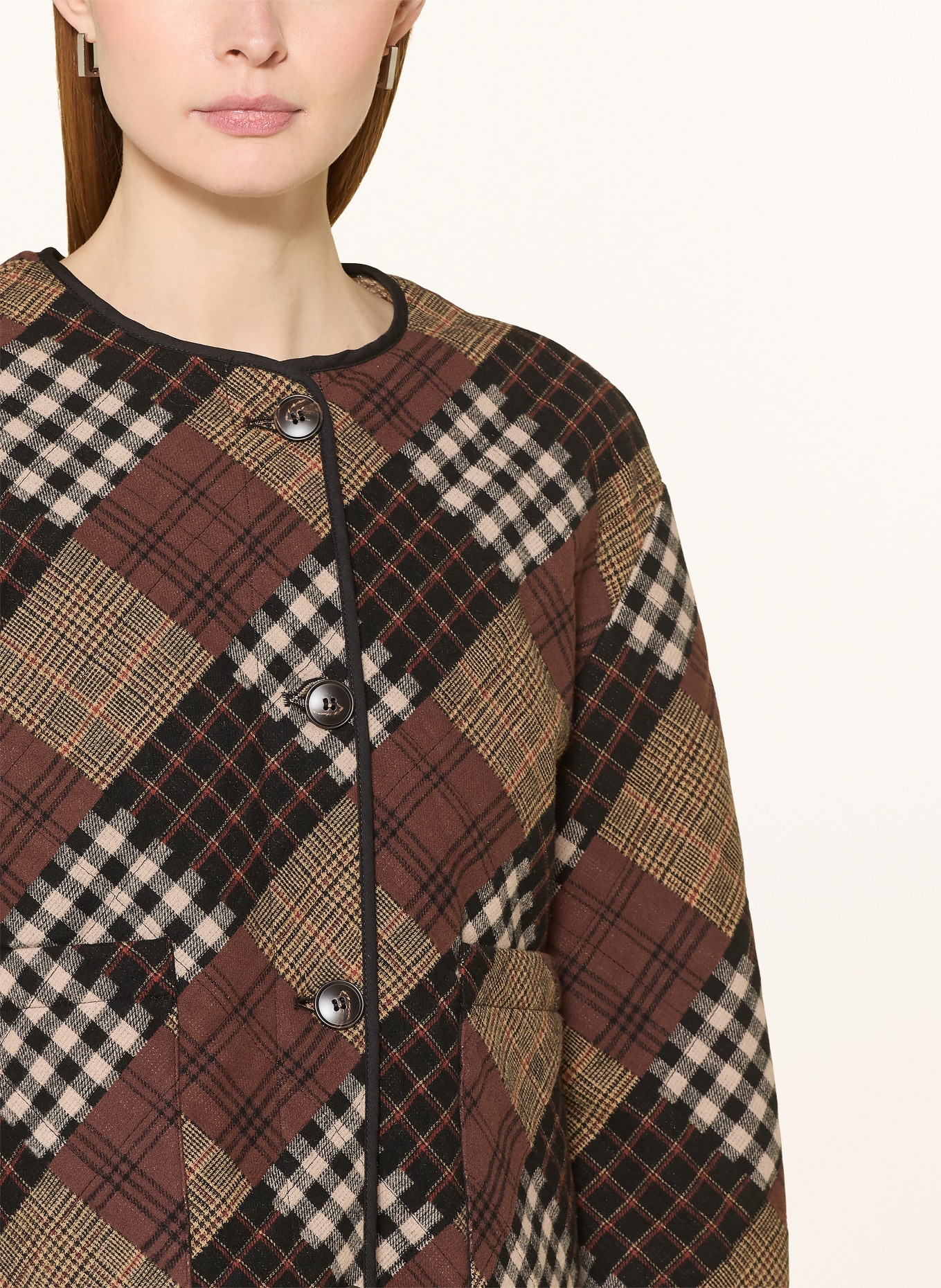 Y.A.S. Overjacket zum Wenden: BRAUN / HELLBRAUN / SCHWARZ