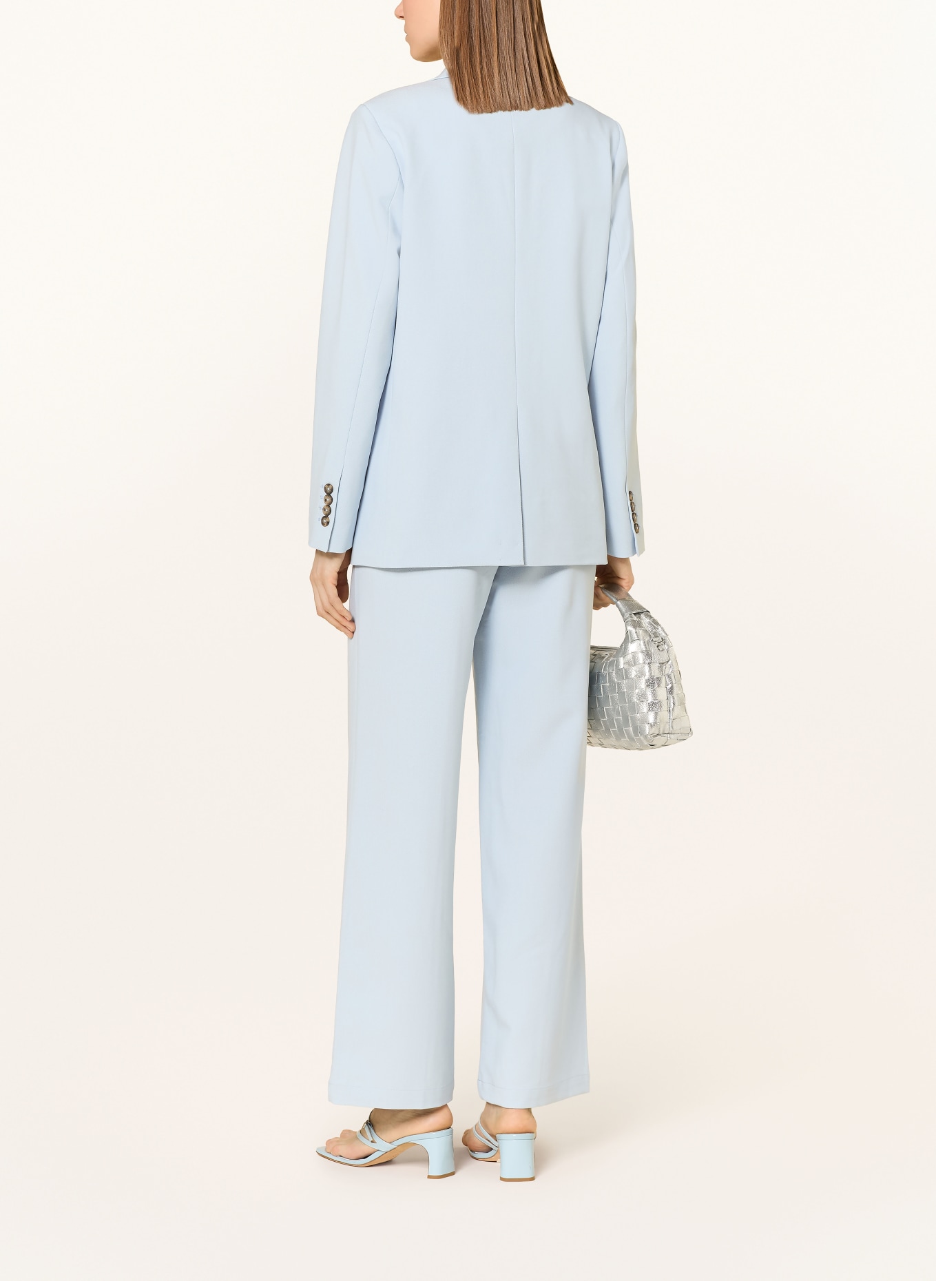 Y.A.S. Spodnie z materiału typu marle YASREEMAJ: JASNONIEBIESKI