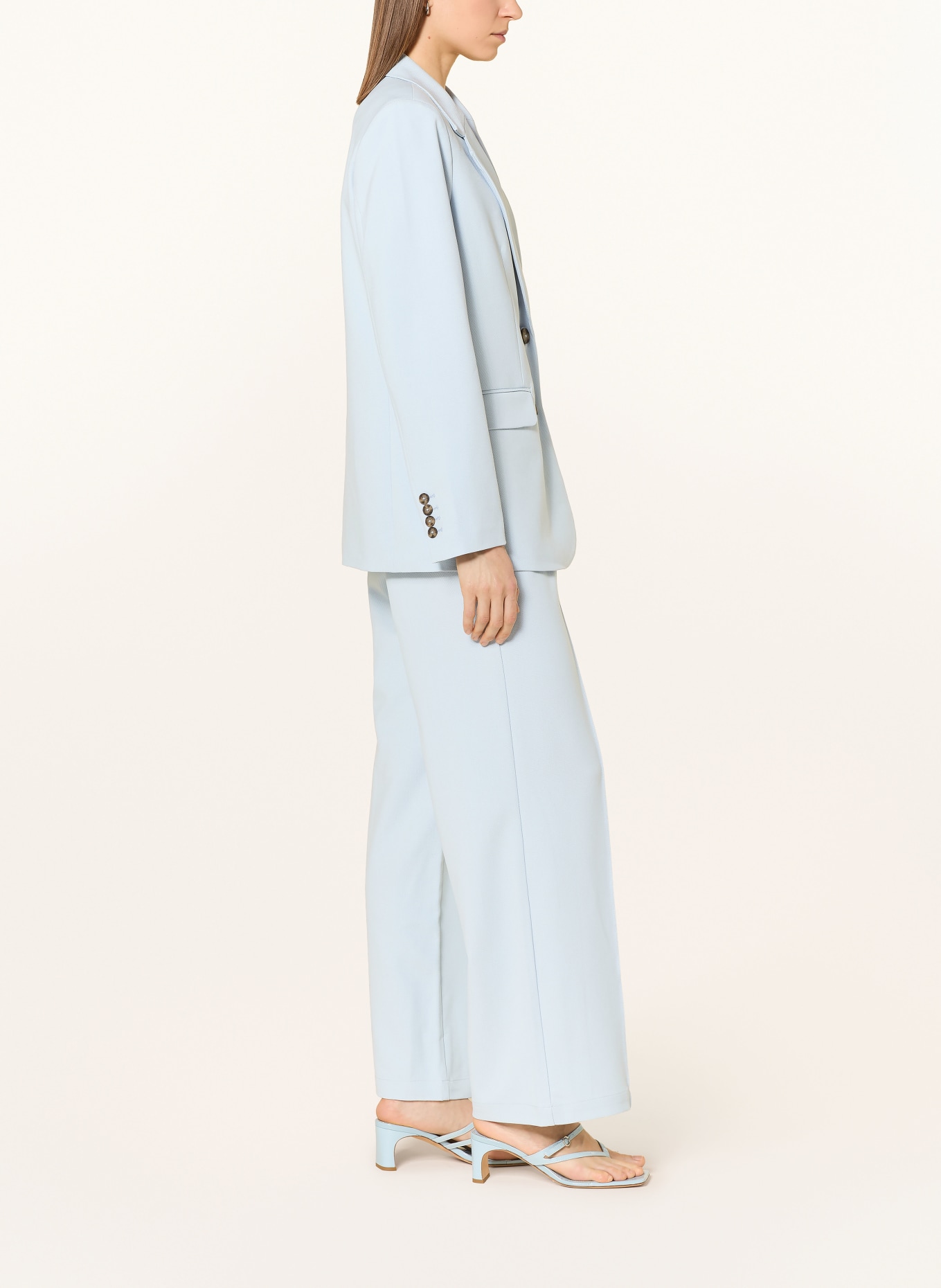 Y.A.S. Spodnie z materiału typu marle YASREEMAJ: JASNONIEBIESKI