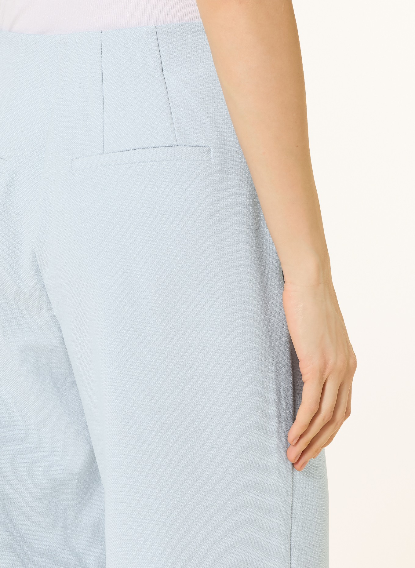 Y.A.S. Spodnie z materiału typu marle YASREEMAJ: JASNONIEBIESKI