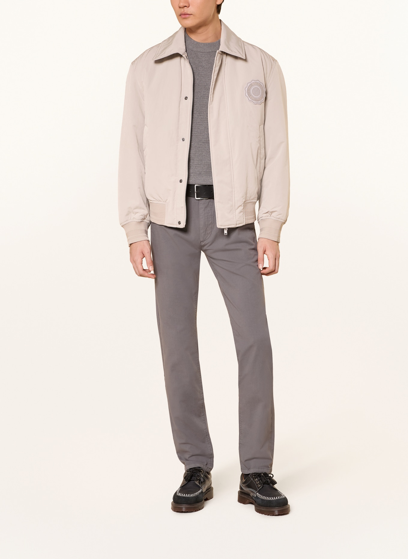 BOSS Chino Slim Fit: DUNKELGRAU