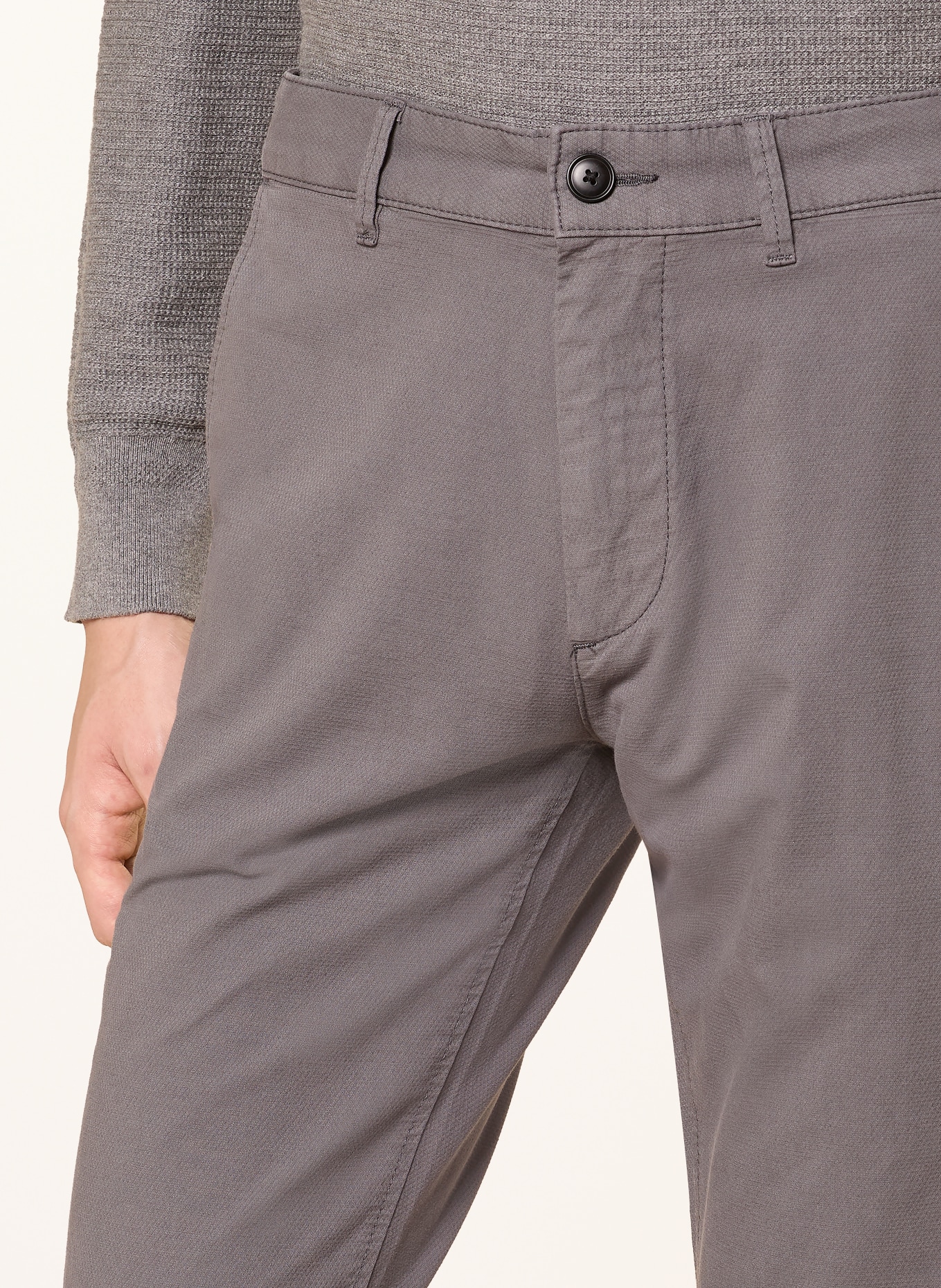 BOSS Chino Slim Fit: DUNKELGRAU