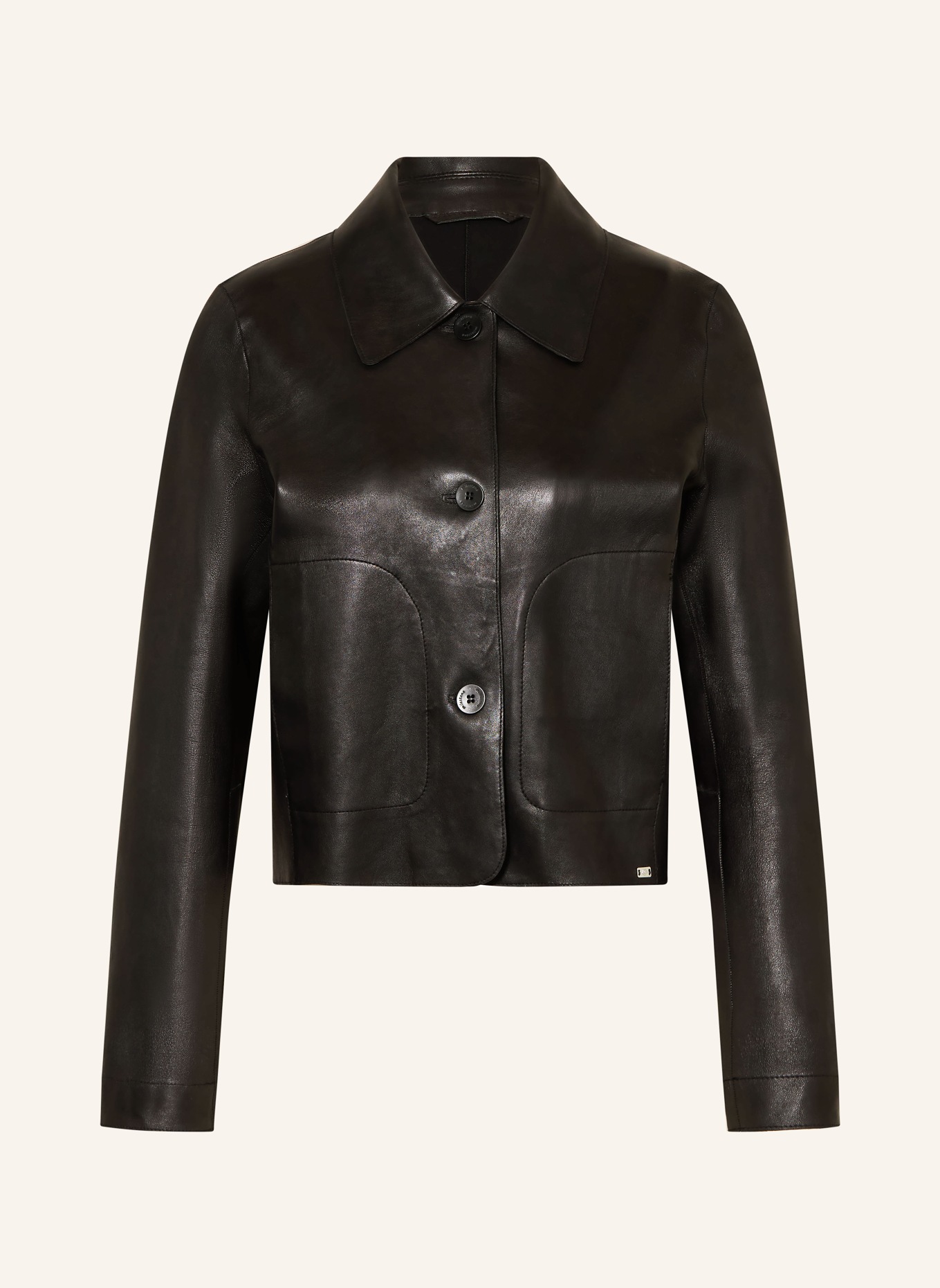 MILESTONE MSCANNA leather jacket: BLACK