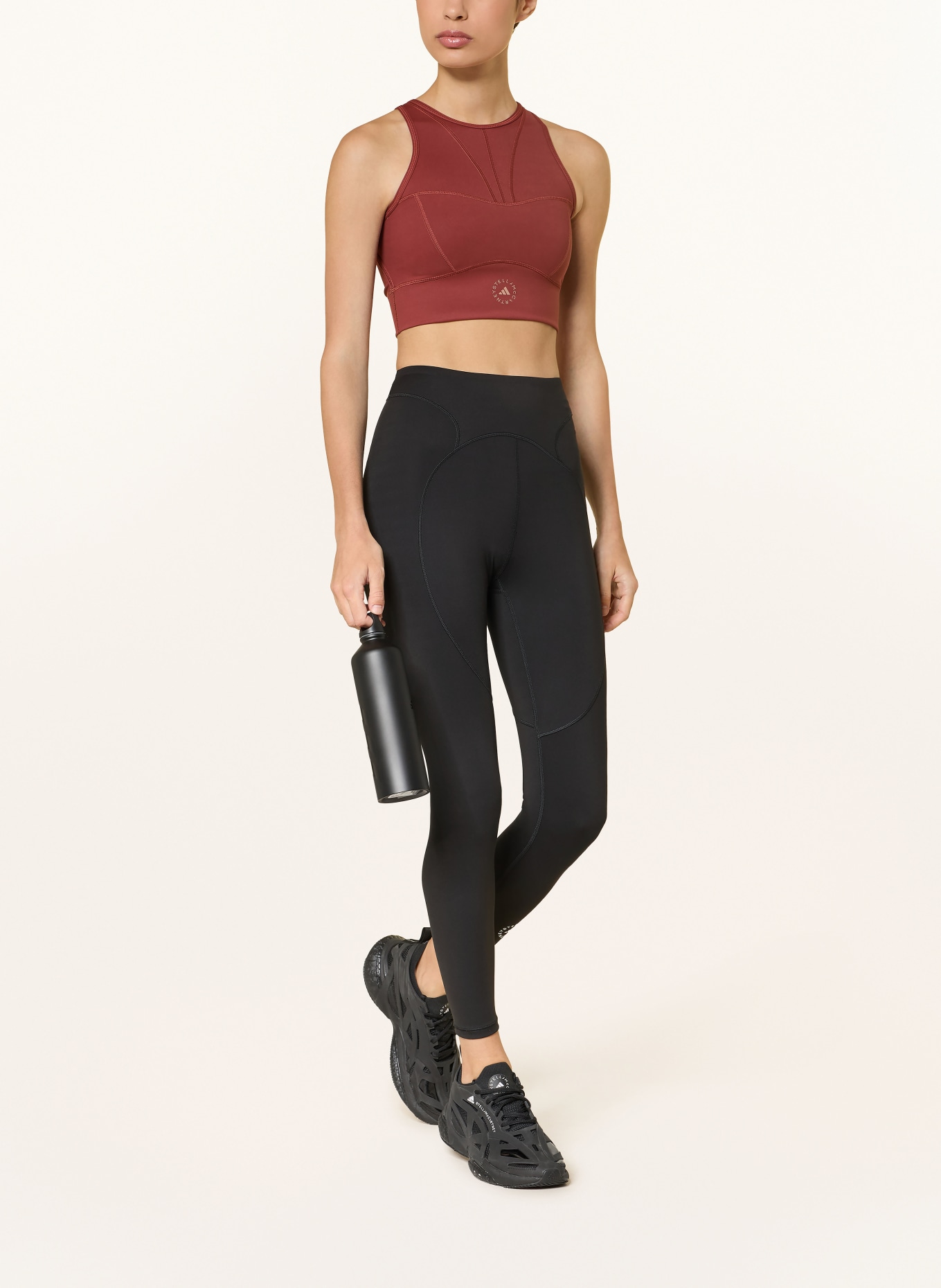 adidas by Stella McCartney Cropped top ADIDAS BY STELLA MCCARTNEY: BROWN