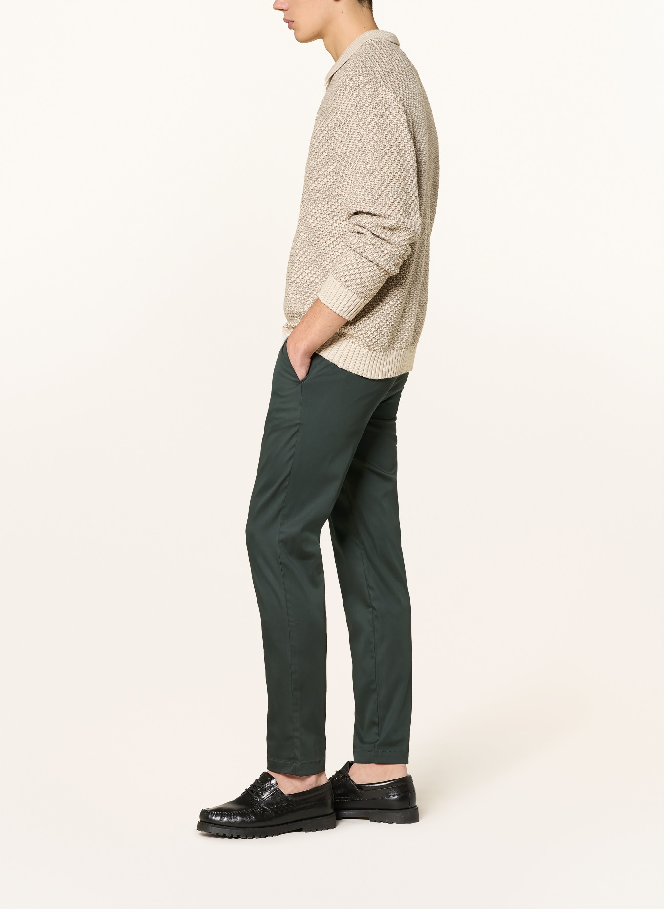 BOSS Chino KAITON Slim Fit: CIEMNOZIELONY