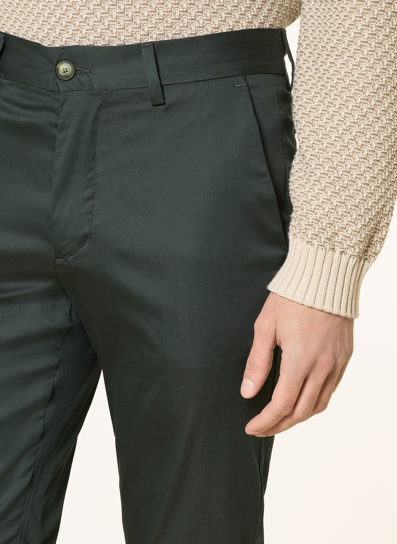 BOSS Chino KAITON Slim Fit: CIEMNOZIELONY