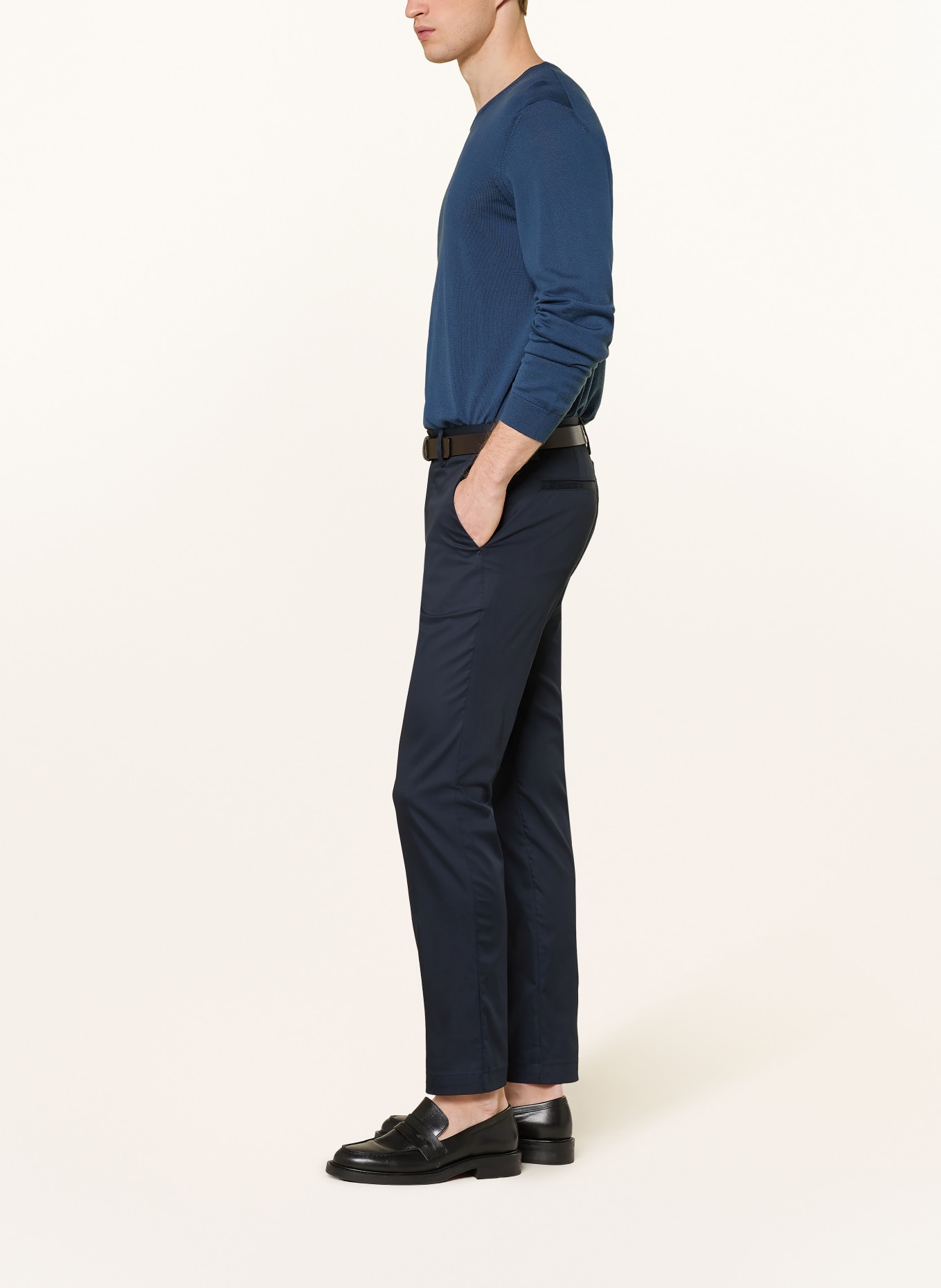 BOSS KAITON slim fit chino pants: DARK BLUE