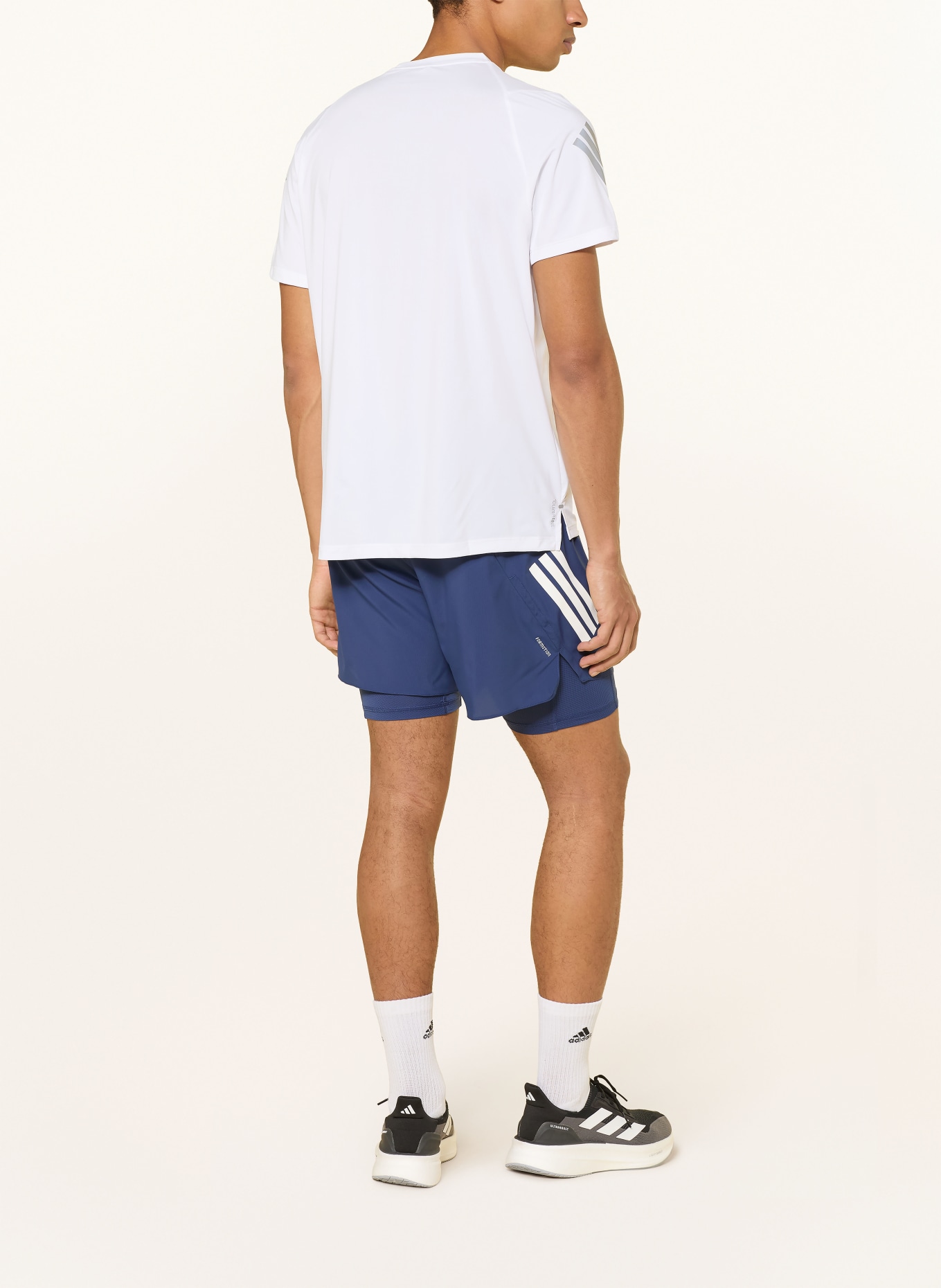 adidas 2-in-1-Laufshorts ADI365: SCHWARZ