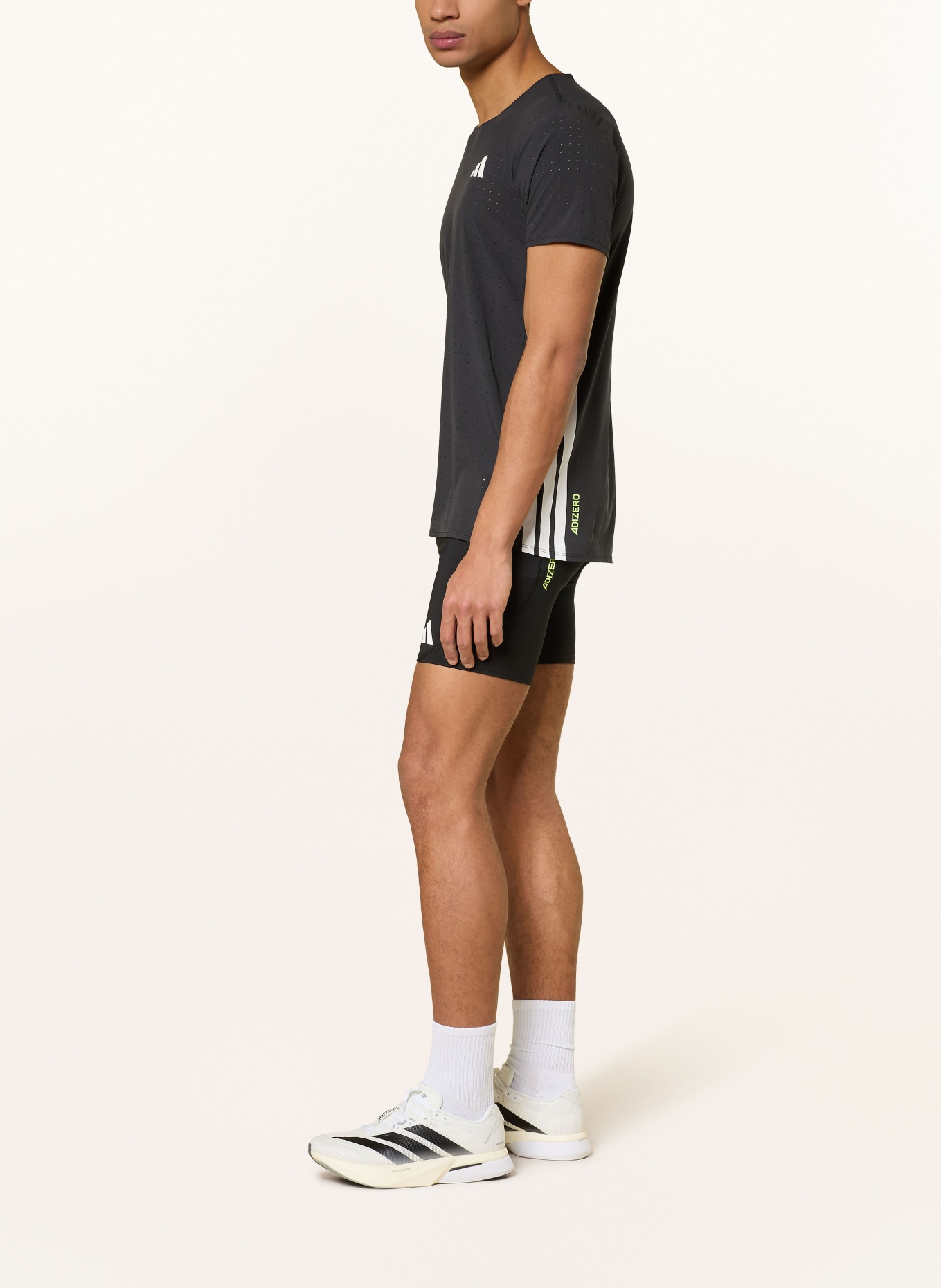 adidas Spodenki do biegania ADIZERO S TGT: CZARNY