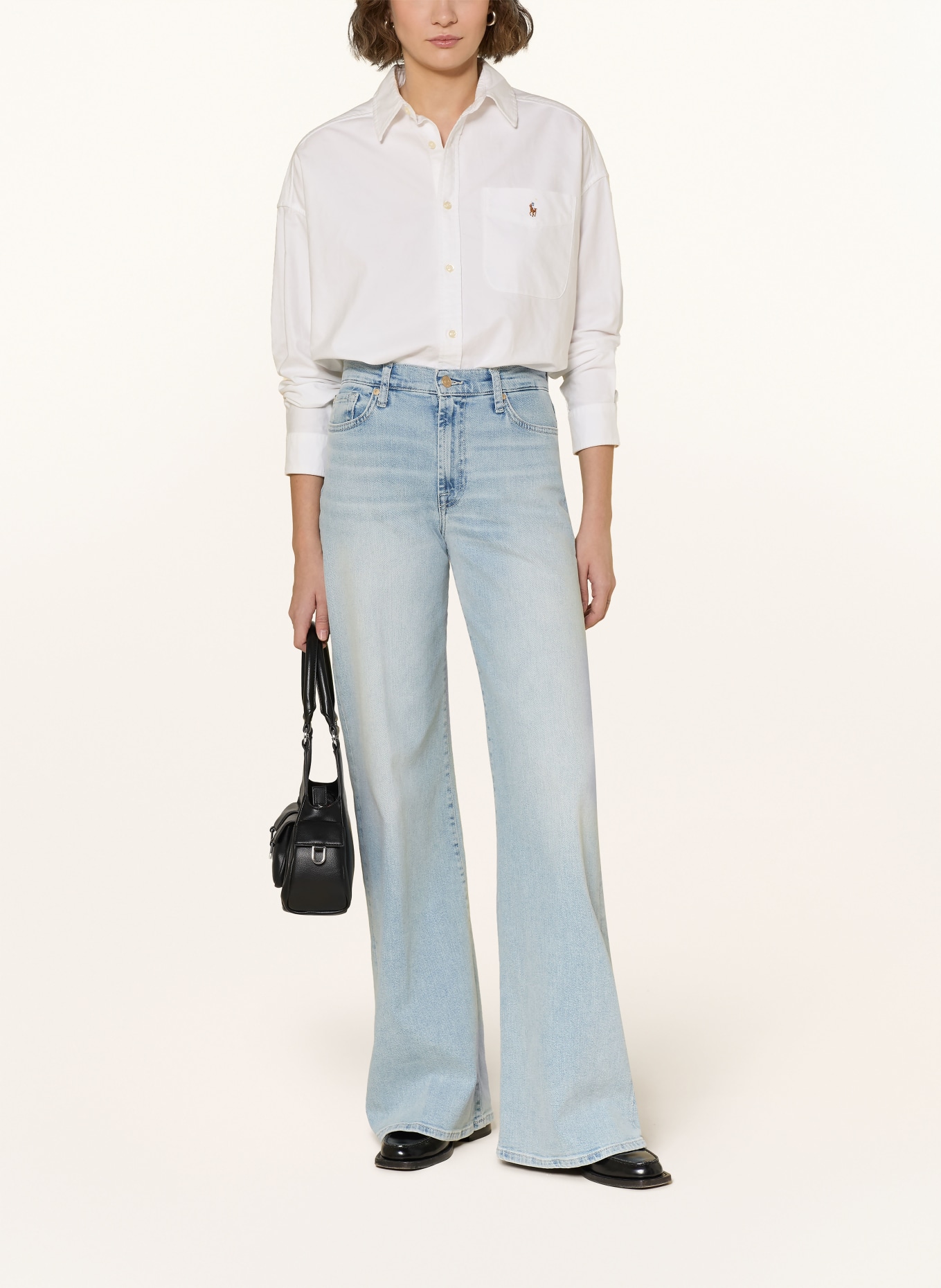 7 for all mankind Wide Leg Jeans LOTTA: 1ZF Frozen