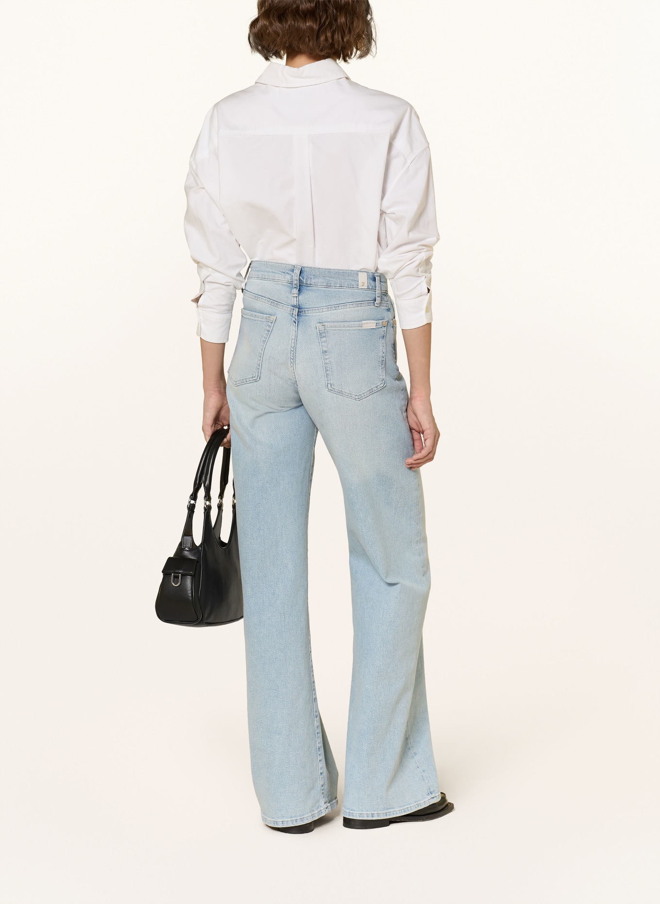 7 for all mankind Wide Leg Jeans LOTTA: 1ZF Frozen