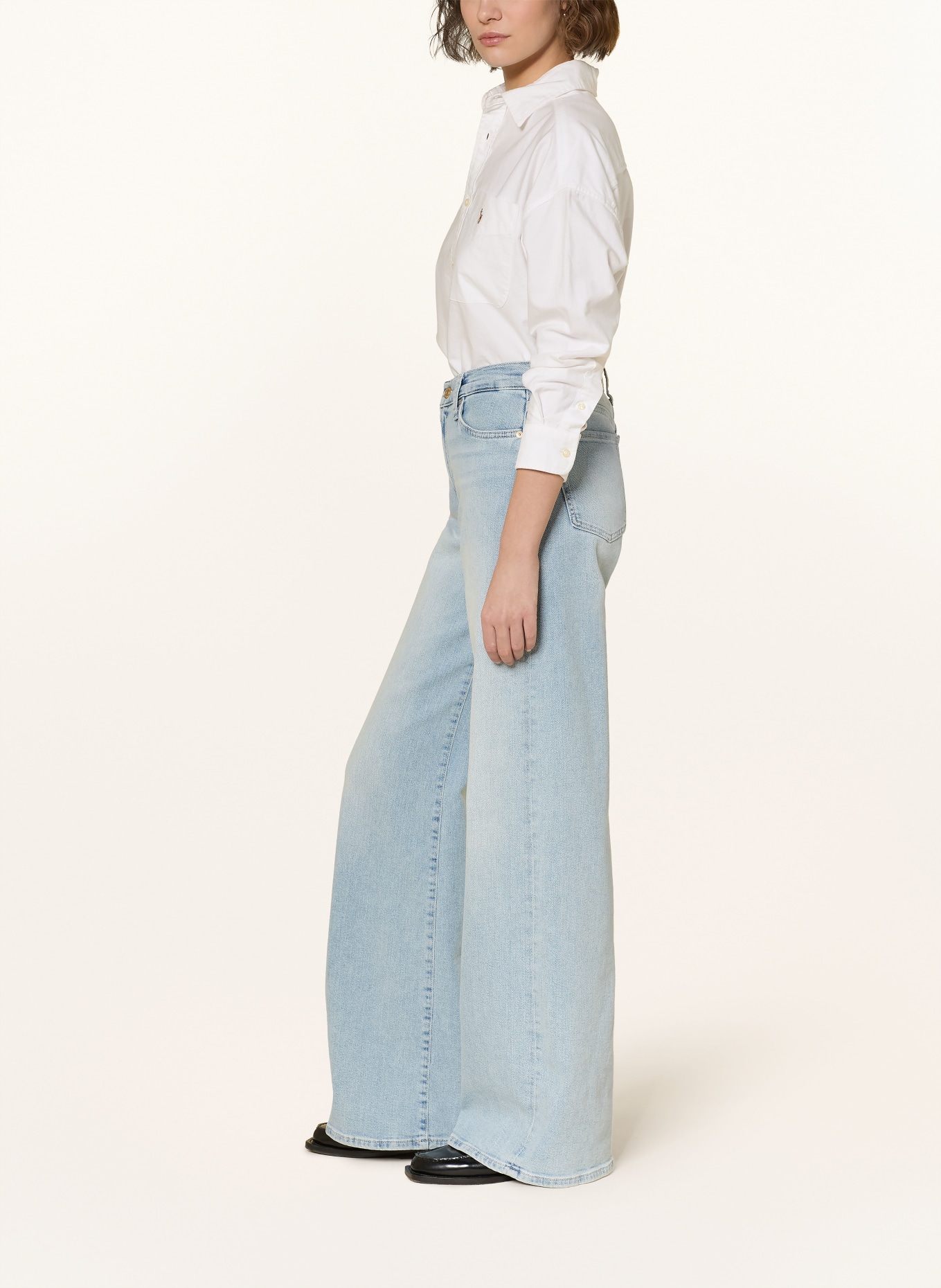 7 for all mankind Wide Leg Jeans LOTTA: 1ZF Frozen