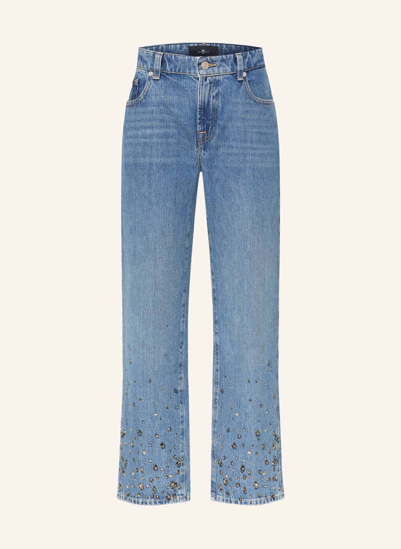 7 for all mankind Straight Jeans CALIE mit Schmucksteinen: 1ZB Dance