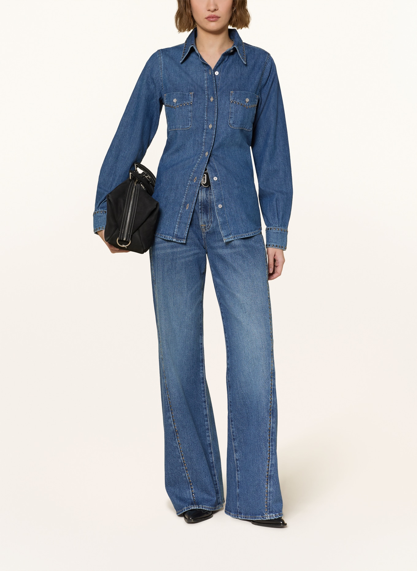 7 for all mankind Jeansbluse WESTERN mit Nieten: 21C Street Wise