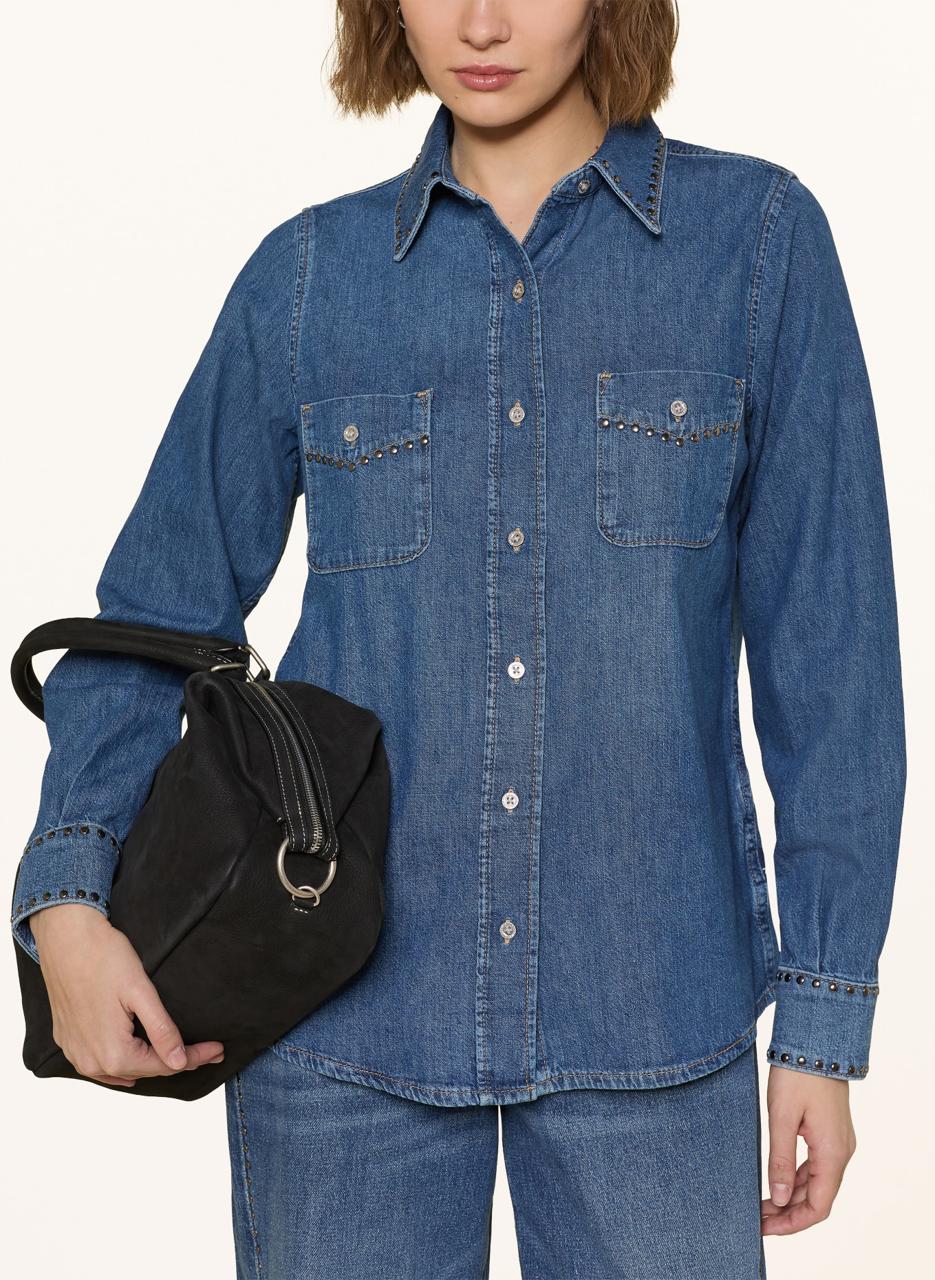 7 for all mankind Jeansbluse WESTERN mit Nieten: 21C Street Wise