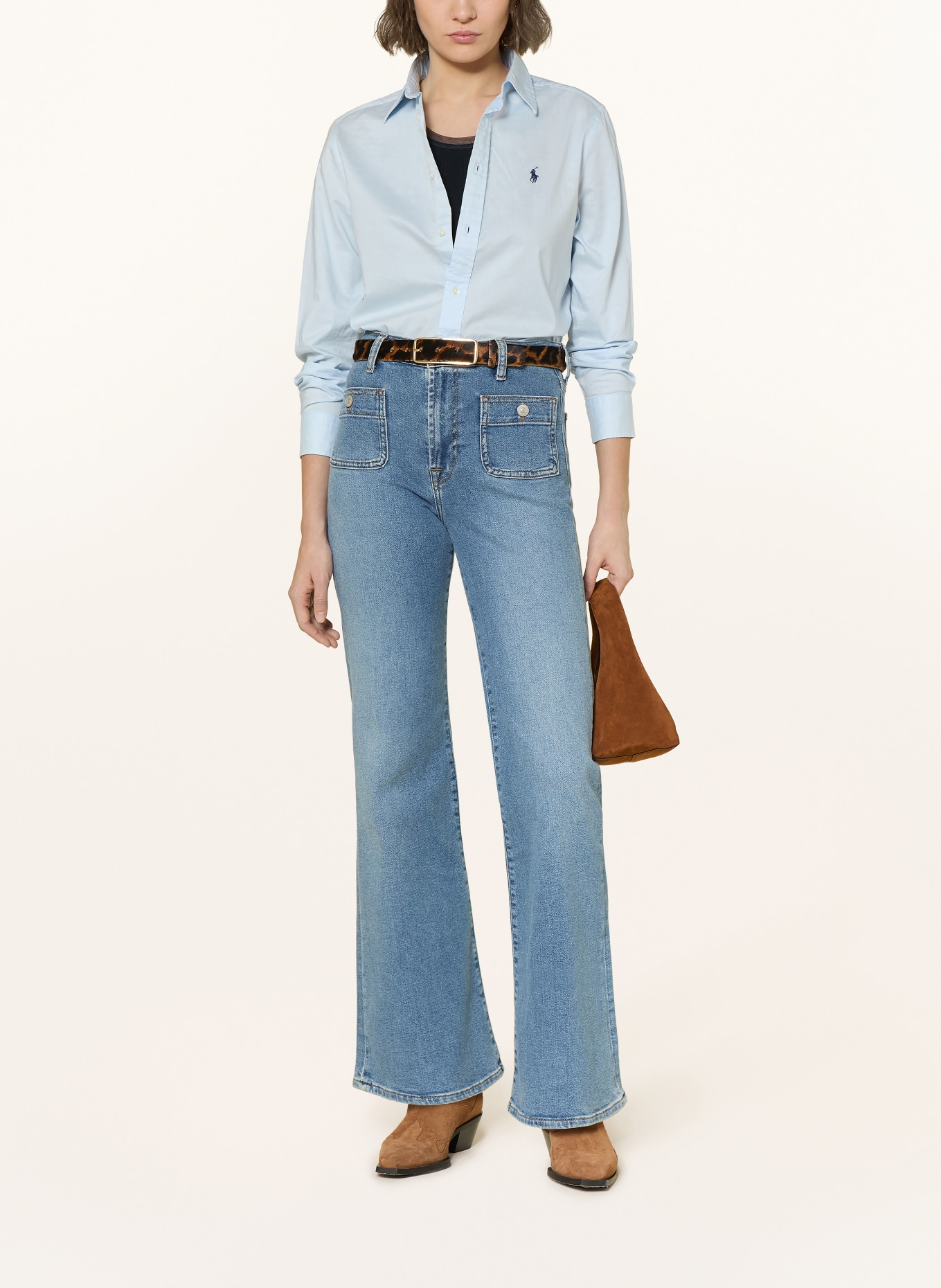 7 for all mankind Flared Jeans MODERN DOJO: 1ZP Oceanstone