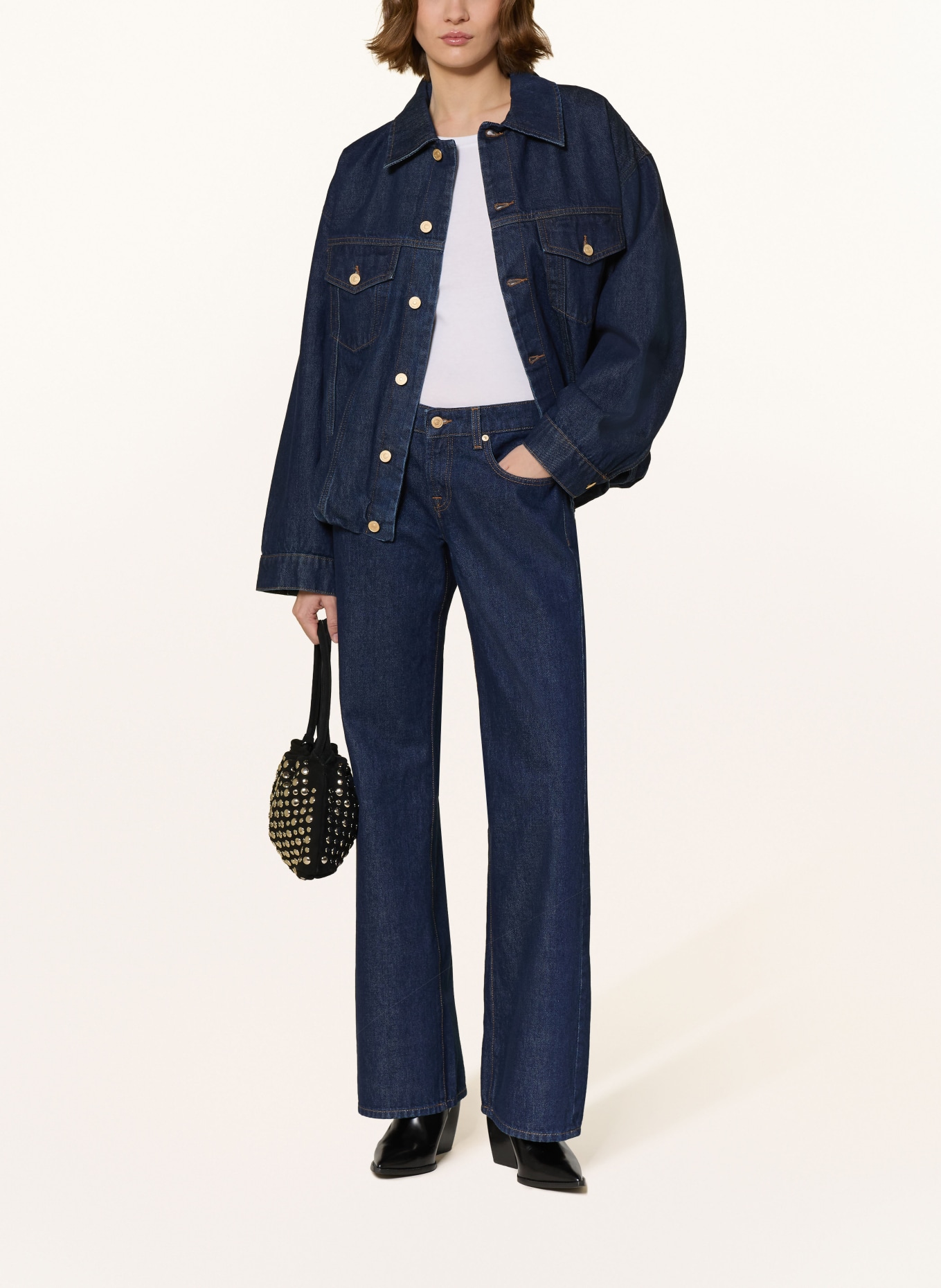 7 for all mankind Straight Jeans: 1ZI Indigo Soul