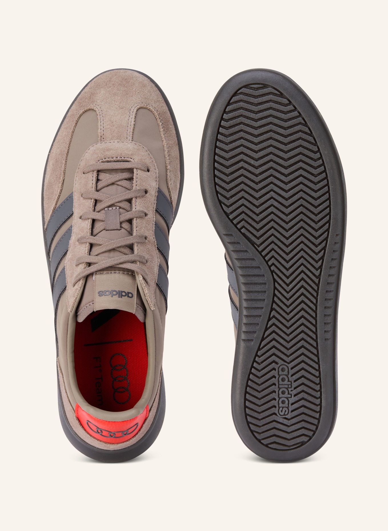 adidas Sneaker BARREDA DECODE AUDI: GRAU / DUNKELGRAU / ROT