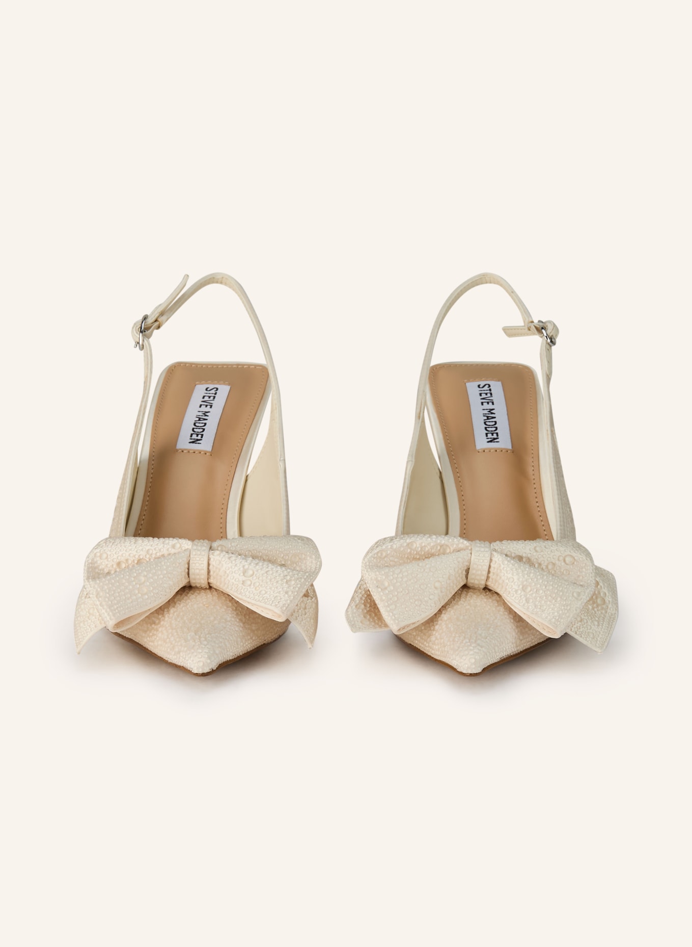 STEVE MADDEN Slingpumps NEASA mit Schmucksteinen: ECRU