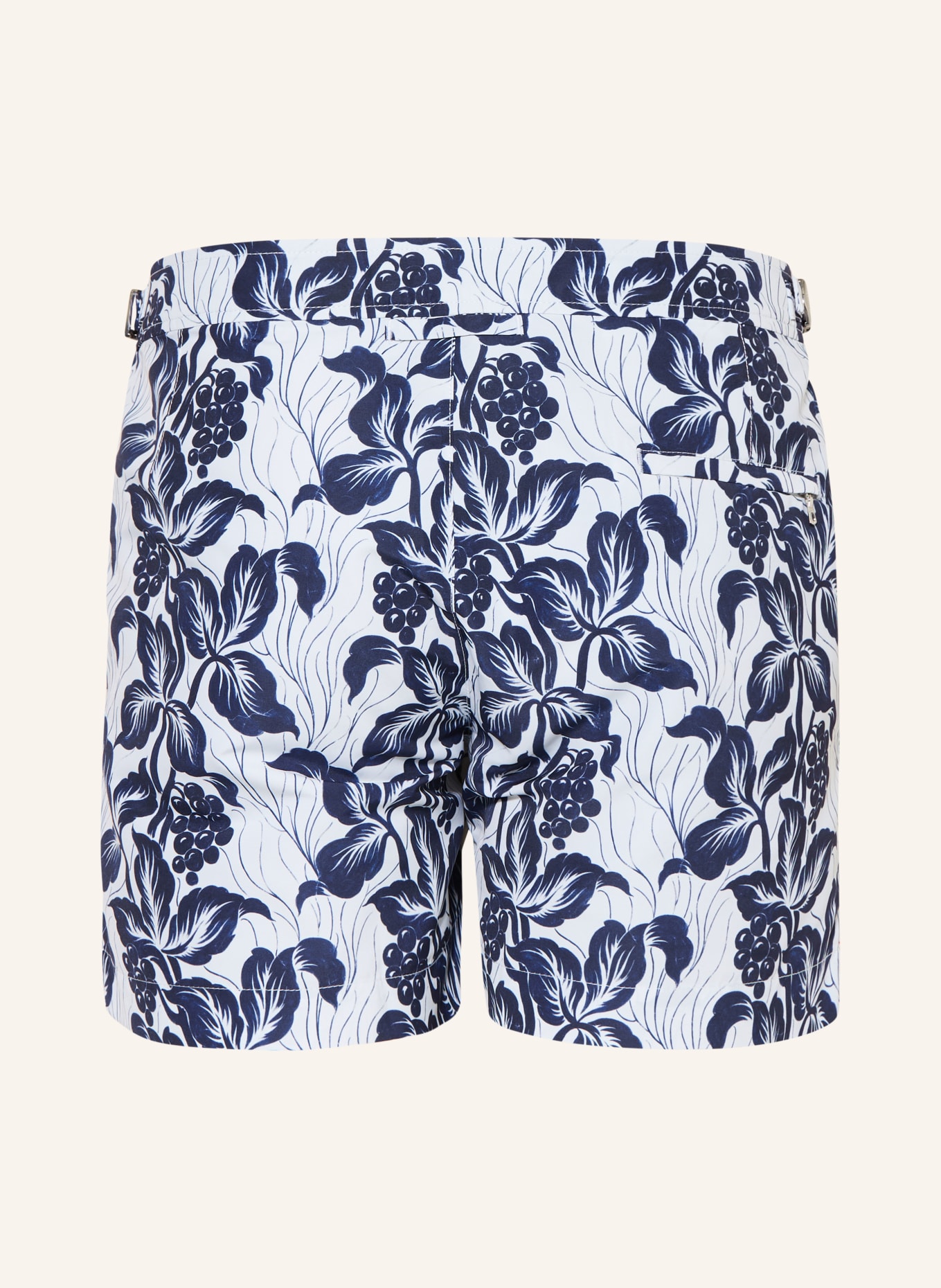 ORLEBAR BROWN Badeshorts SETTER PETRALIS: WEISS / DUNKELBLAU