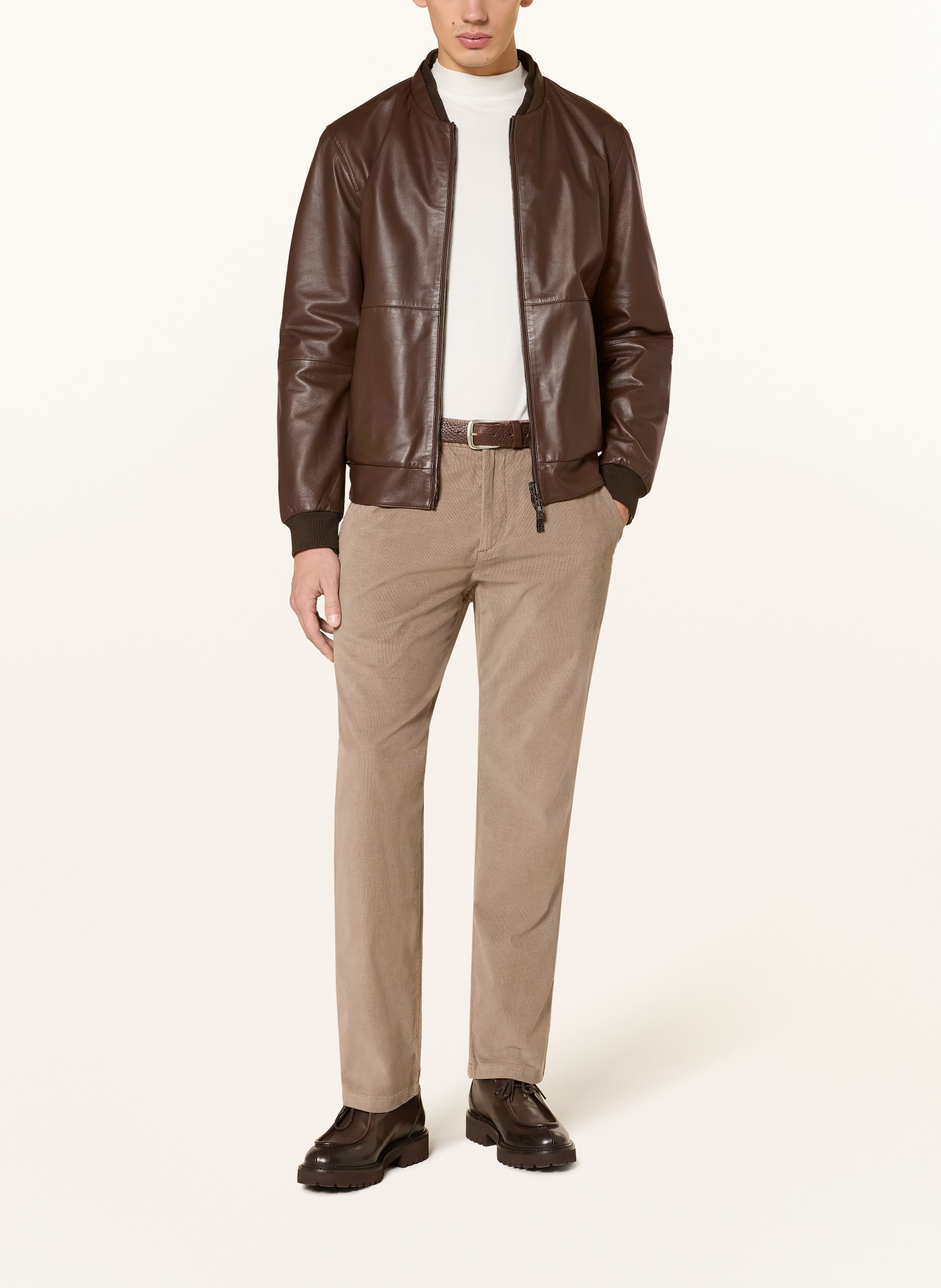 BOGNER MARCUS Regular Fit corduroy pants: BEIGE